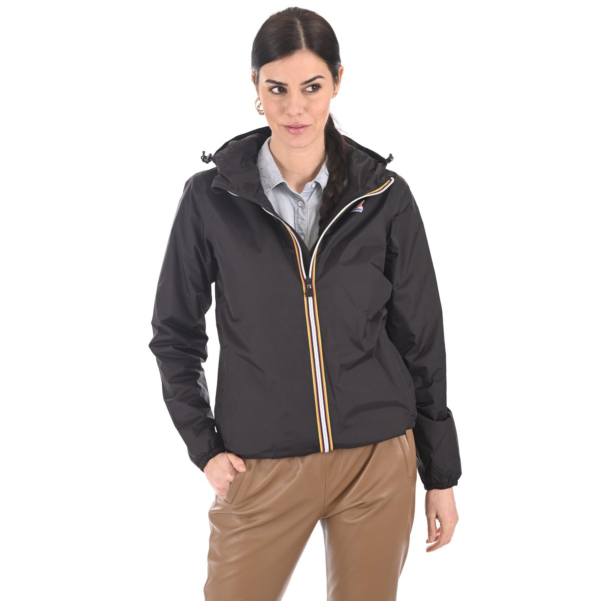K-Way Le Vrai 3.0 Claude Warm Noir Mixte – Veste Imperméable Homme & Femme, Hiver Isolant