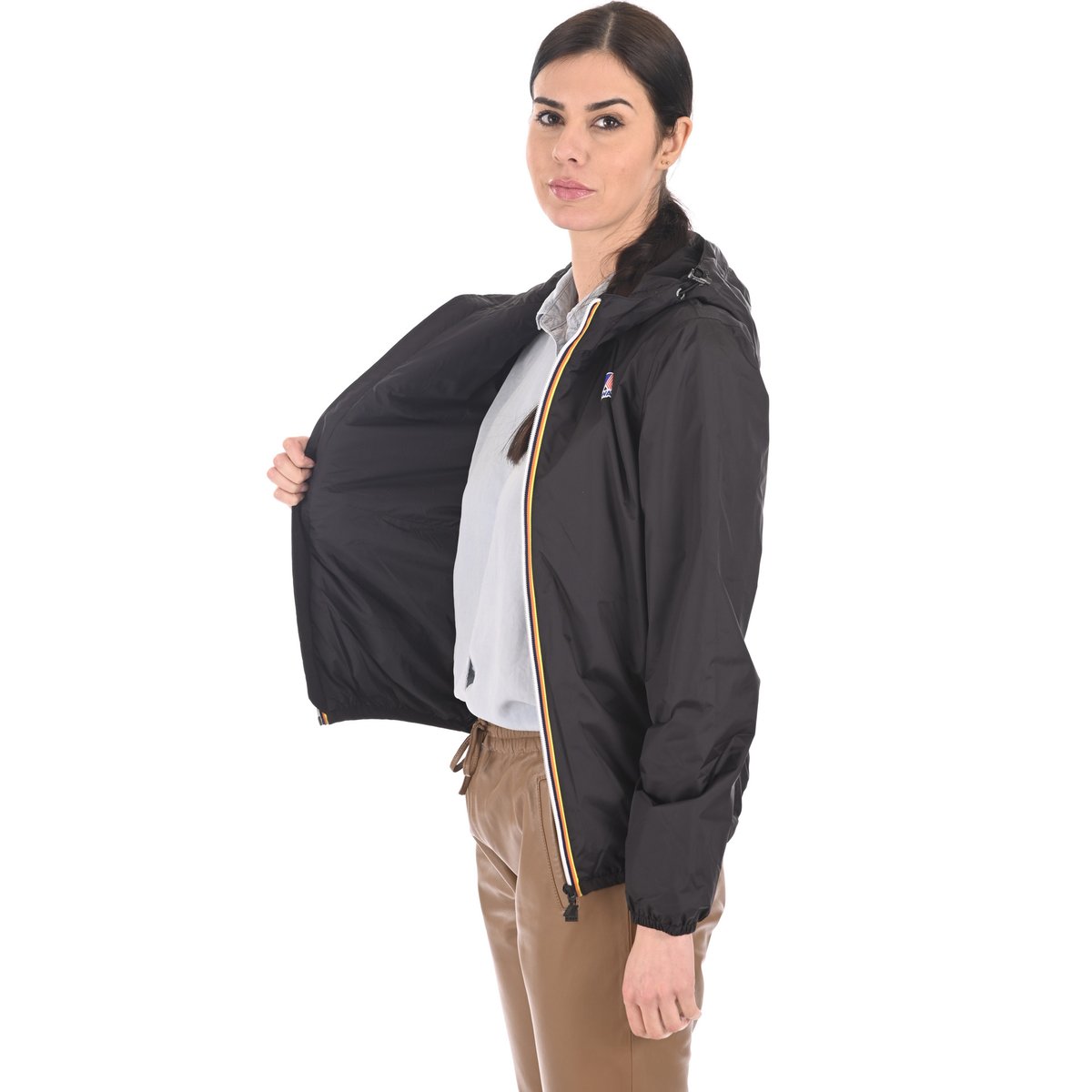 K-Way Le Vrai 3.0 Claude Warm Noir Mixte – Veste Imperméable Homme & Femme, Hiver Isolant
