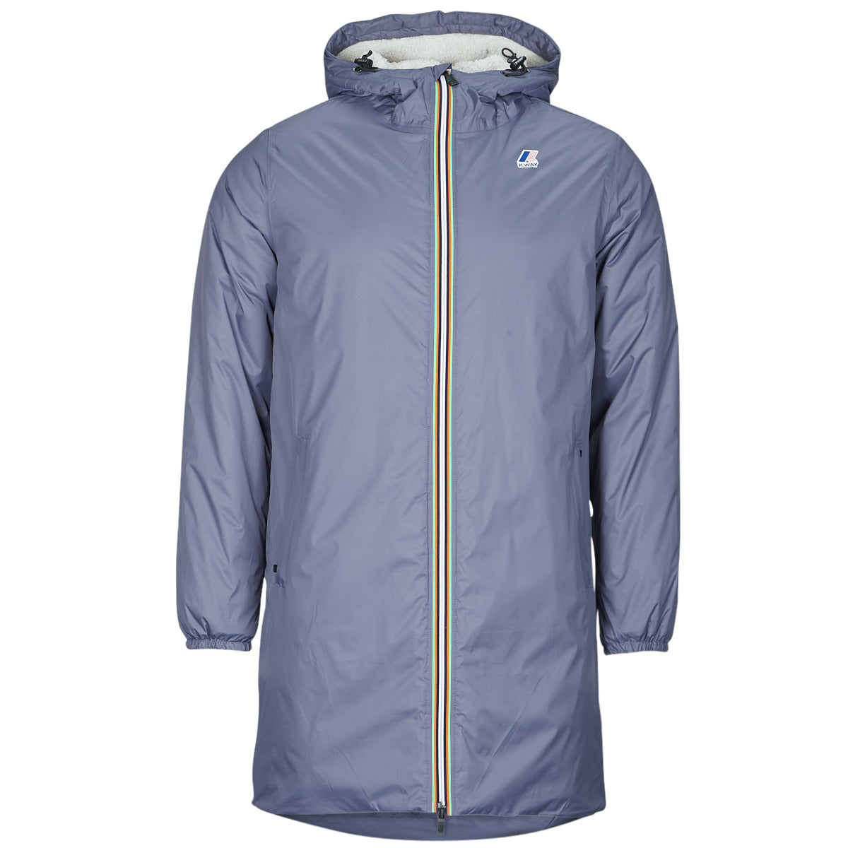 Kway Le Vrai Eiffel 3.0 Orsetto Bleu Gris Mixte – Veste Imperméable, Coupe-Vent, Chaude pour Homme et Femme