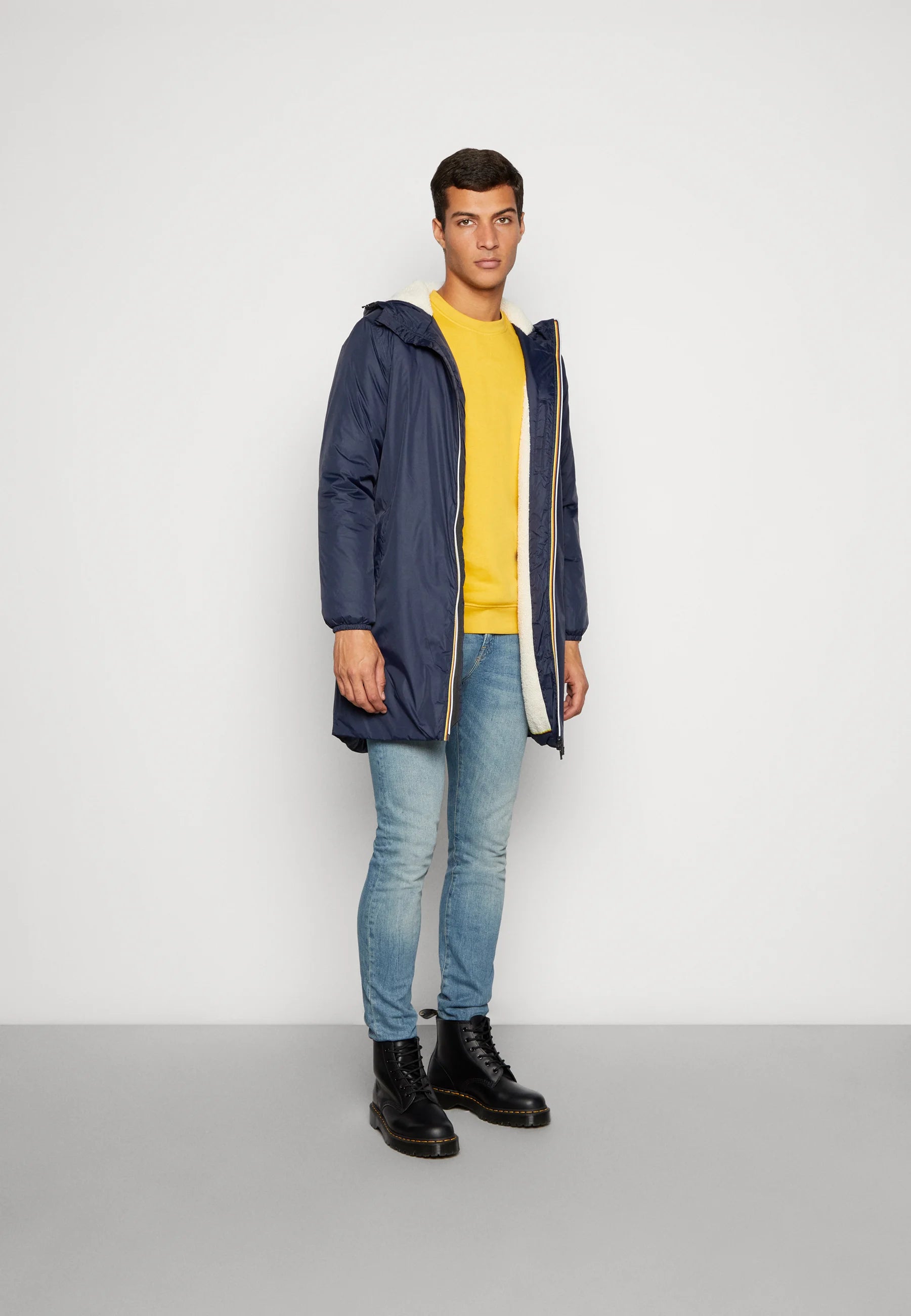 K-Way Le Vrai 3.0 Eiffel Orsetto Bleu Marine Mixte – Veste Imperméable Homme & Femme