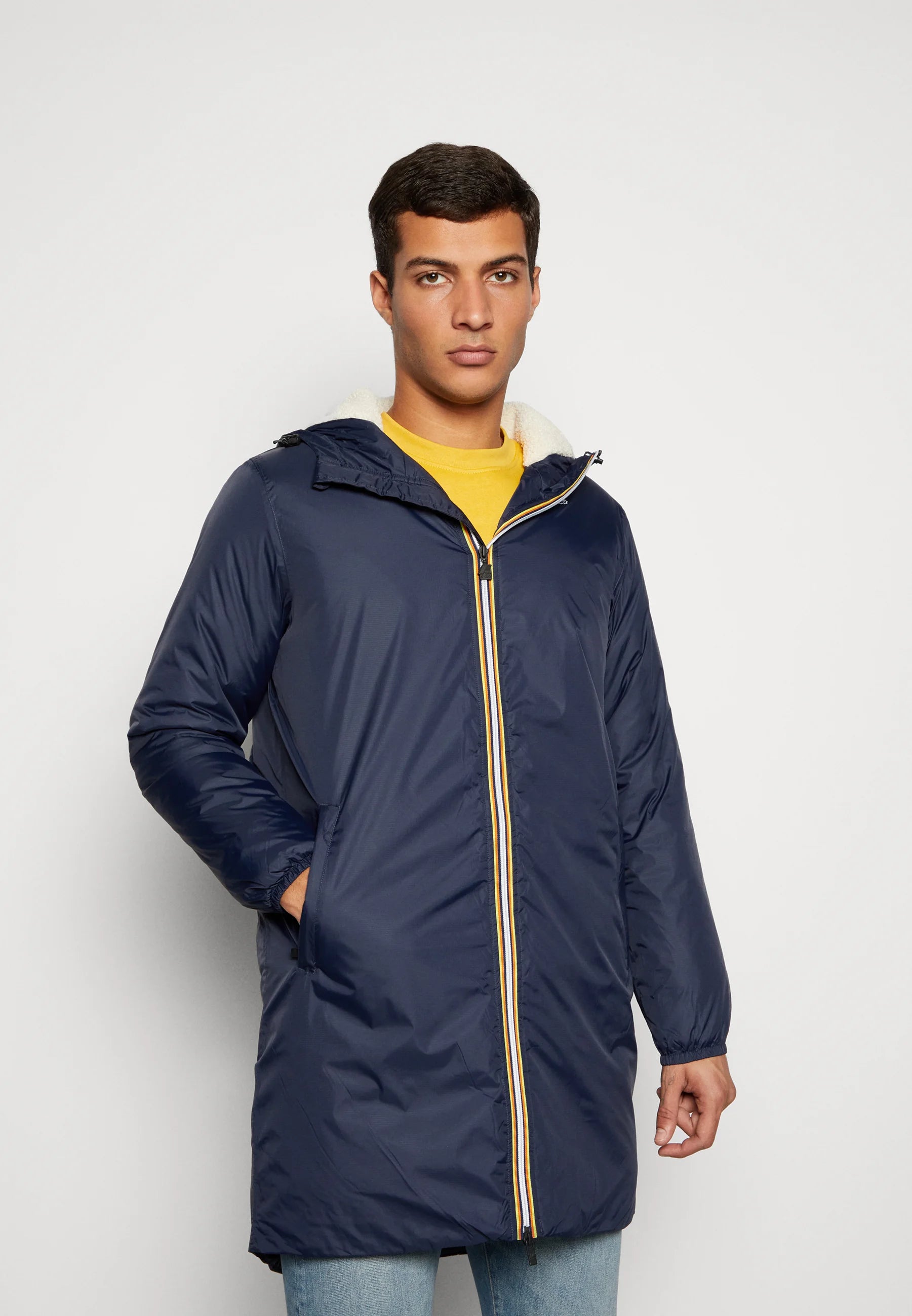 K-Way Le Vrai 3.0 Eiffel Orsetto Bleu Marine Mixte – Veste Imperméable Homme & Femme