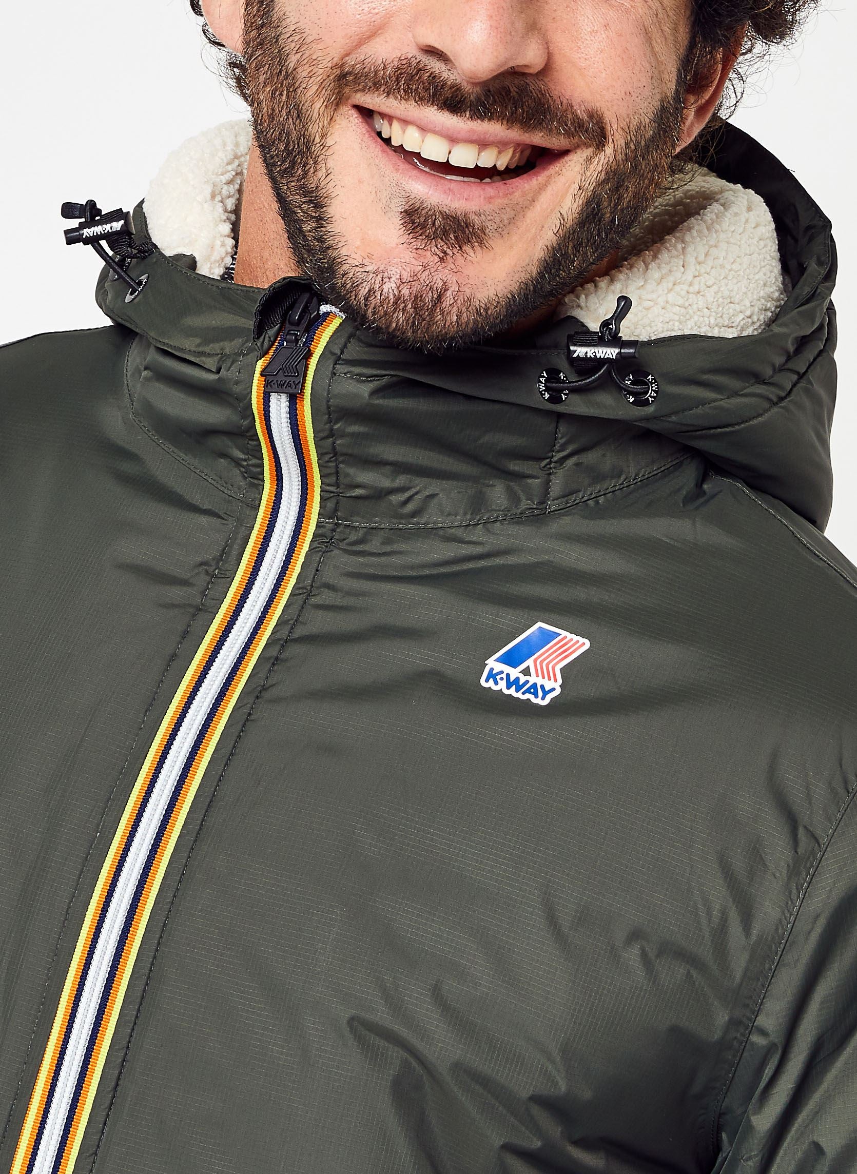 K-Way Le Vrai 3.0 Eiffel Orsetto Green Blackish Mixte – Veste Imperméable et Coupe-Vent