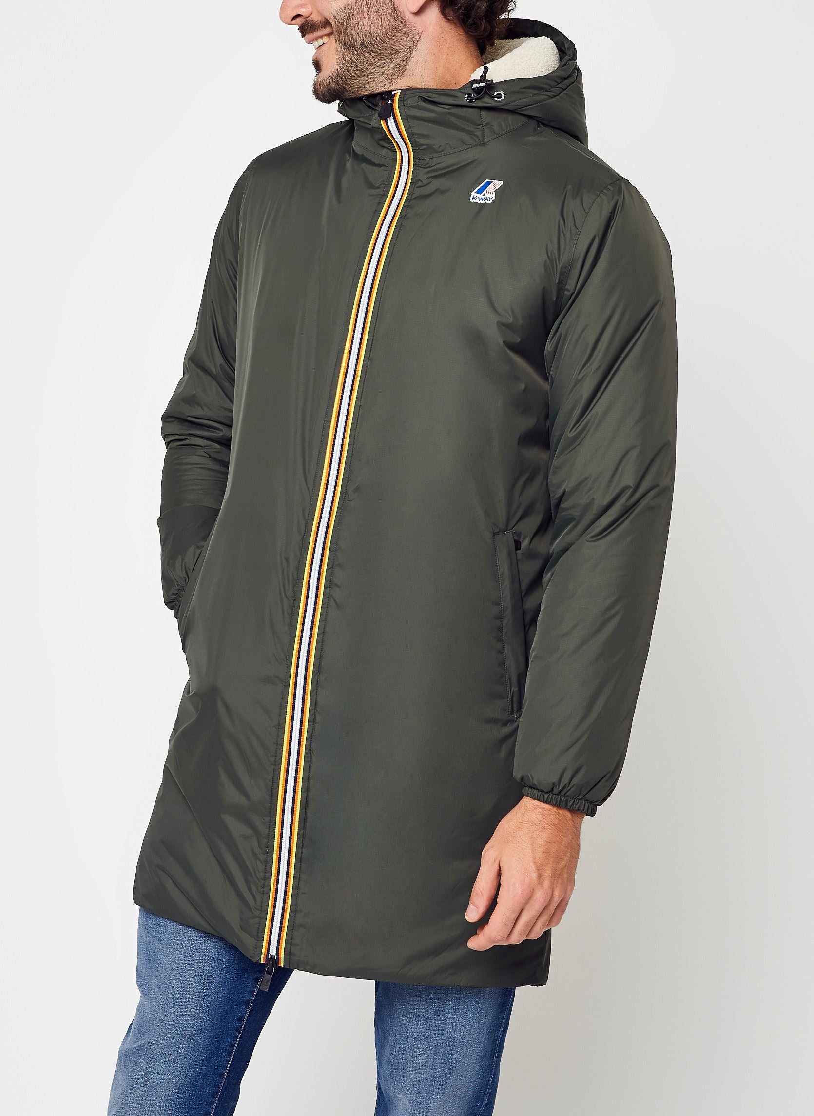 K-Way Le Vrai 3.0 Eiffel Orsetto Green Blackish Mixte – Veste Imperméable et Coupe-Vent