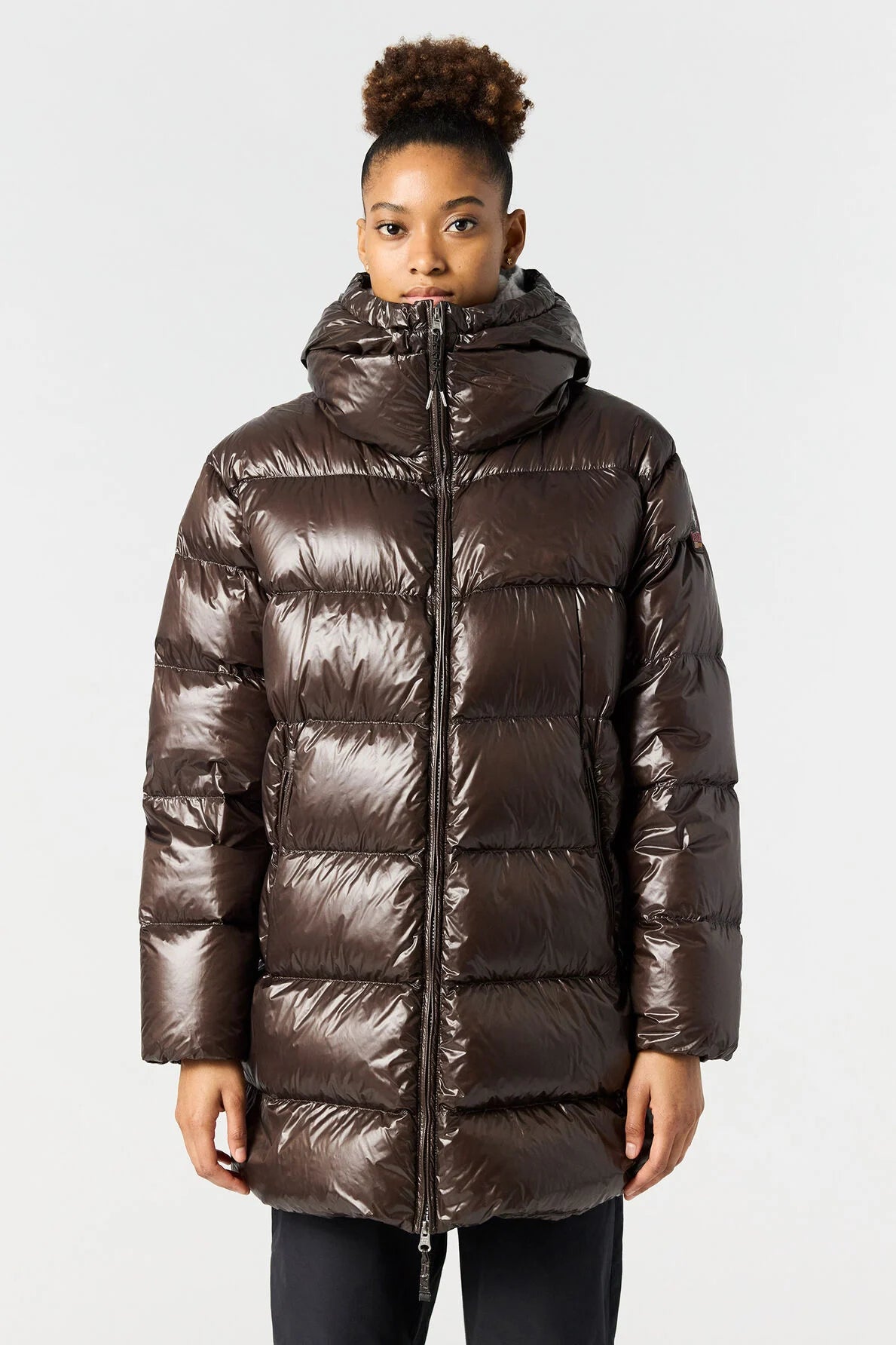 Doudoune femme Parajumpers Ivonne couleur Earth brown – Puffer jacket chaude hiver premium
