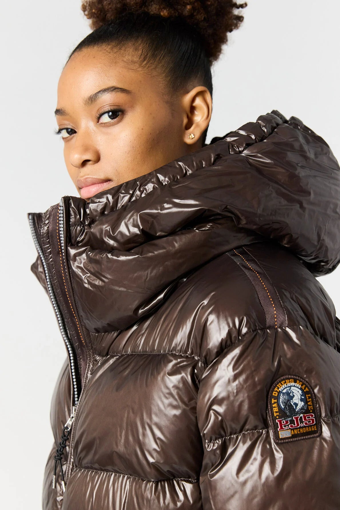 Doudoune femme Parajumpers Ivonne couleur Earth brown – Puffer jacket chaude hiver premium