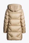 Doudoune Femme Parajumpers Janet Sun Kissed – Manteau Grand Froid, Beige, Capuche, Confort Hiver