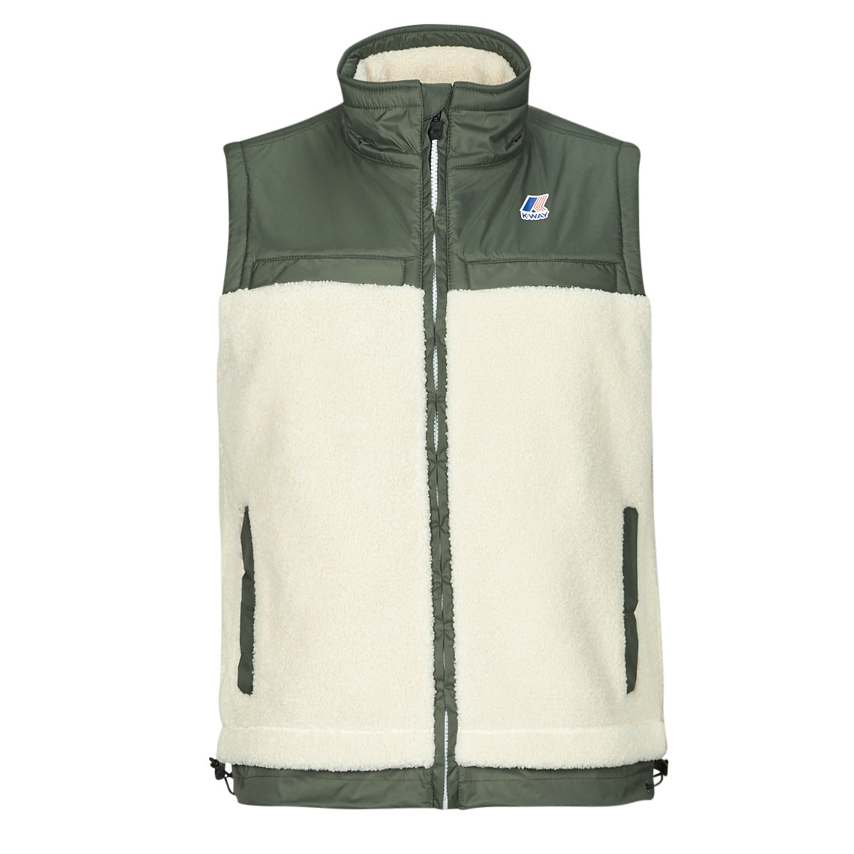 Kway Jile sans manches mixte Le Vrai 3.0 Orsetto – Ecru Kaki, Sherpa Imperméable, Mi-saison – Veste pluie Homme Femme