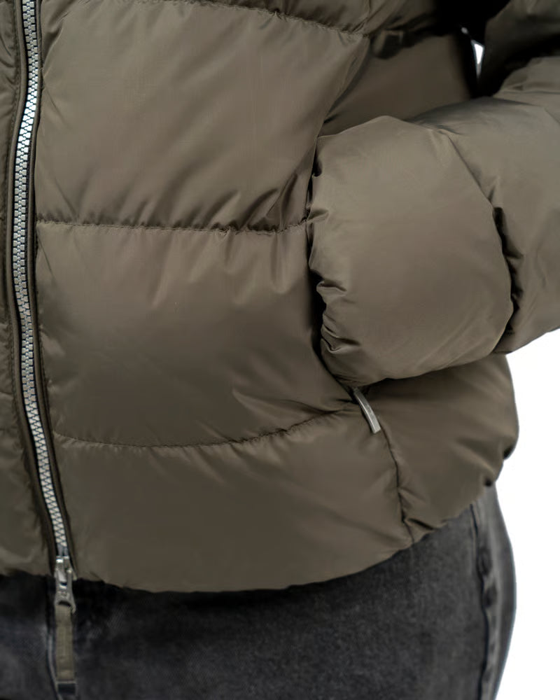 Doudoune Jinny Parajumpers Femme Vert Olive – Puffer Jacket Grand Froid Imperméable et Confortable