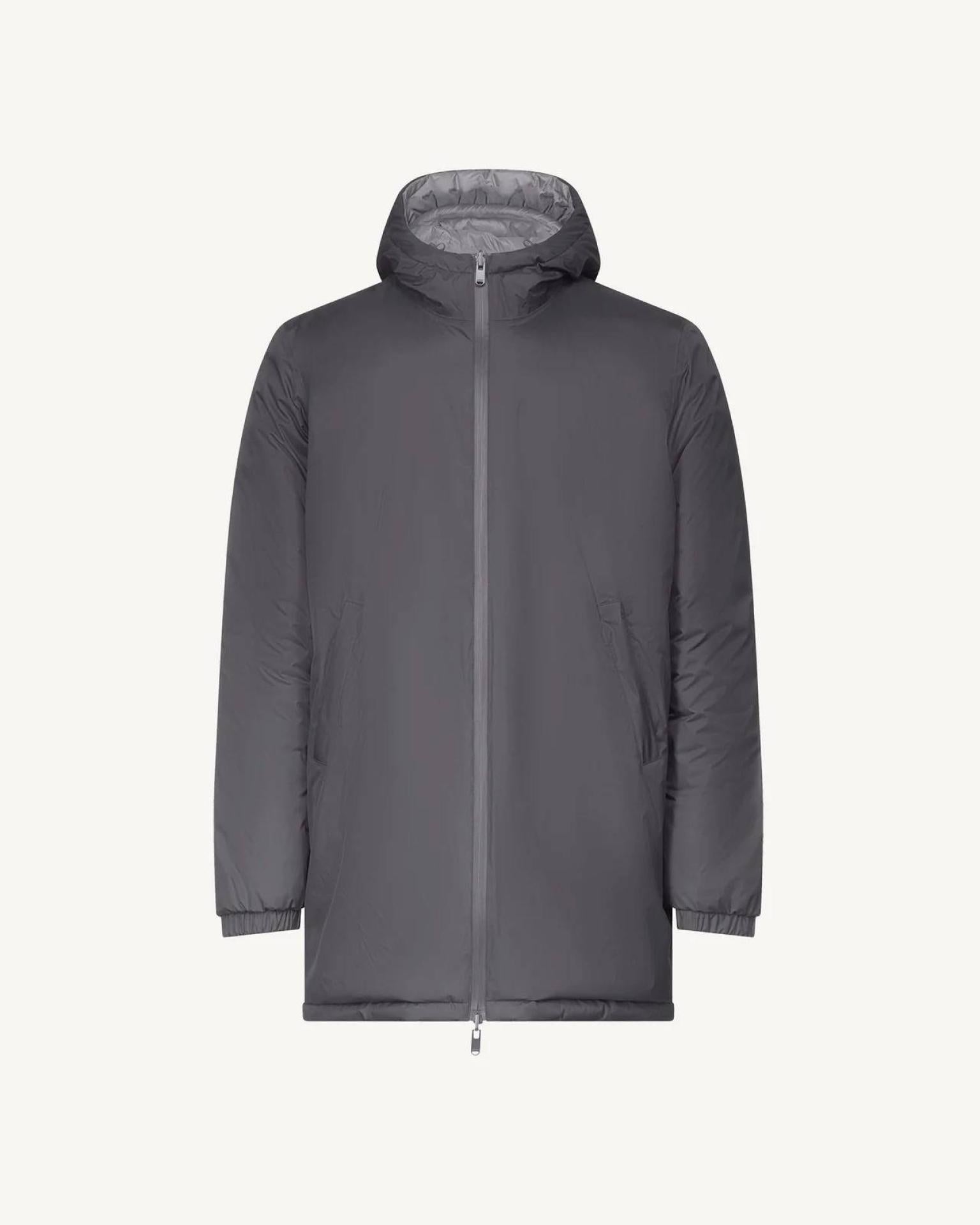 Doudoune homme Jott Amsterdam 2.0 réversible gris anthracite - Parka chaude hiver, imperméable
