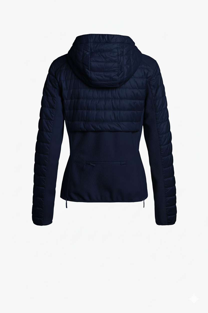 Veste Parajumpers Kym Bleu Marine Femme – Puffer Jacket Hiver Élégant Déperlant Capuche
