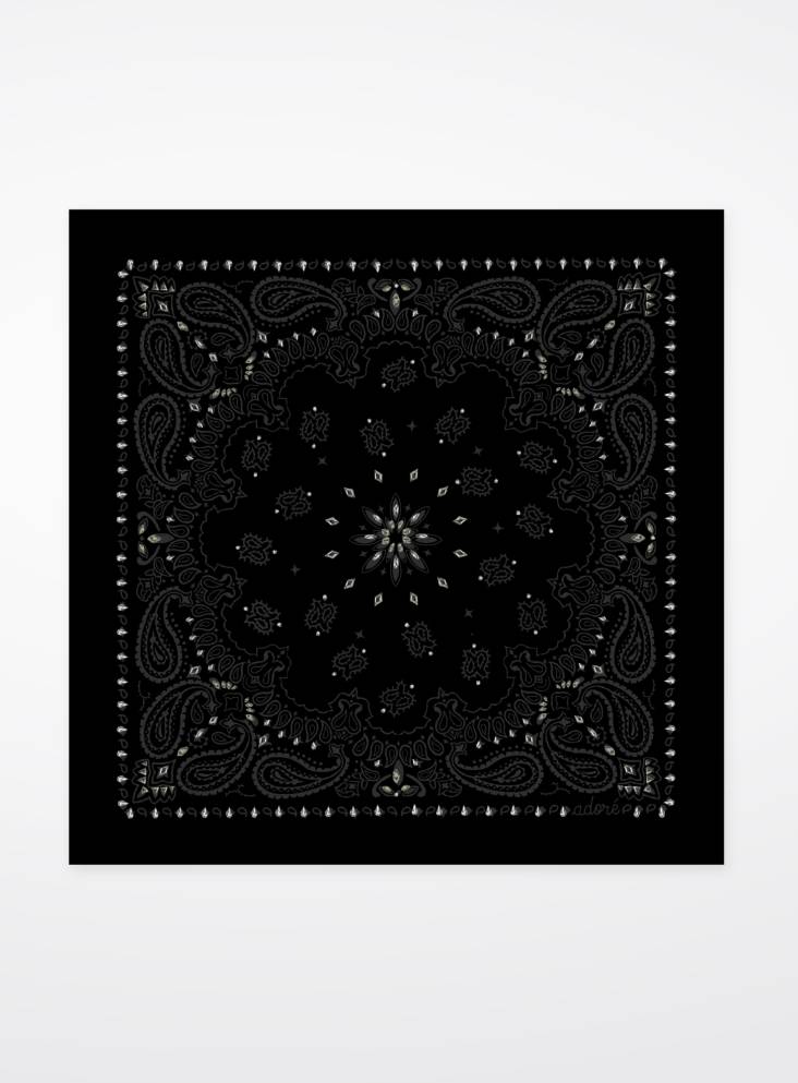 Écharpe Femme Adoré Paris Grand Soir à Strass – Carré 100x100 cm, Confort Hiver Élégant
