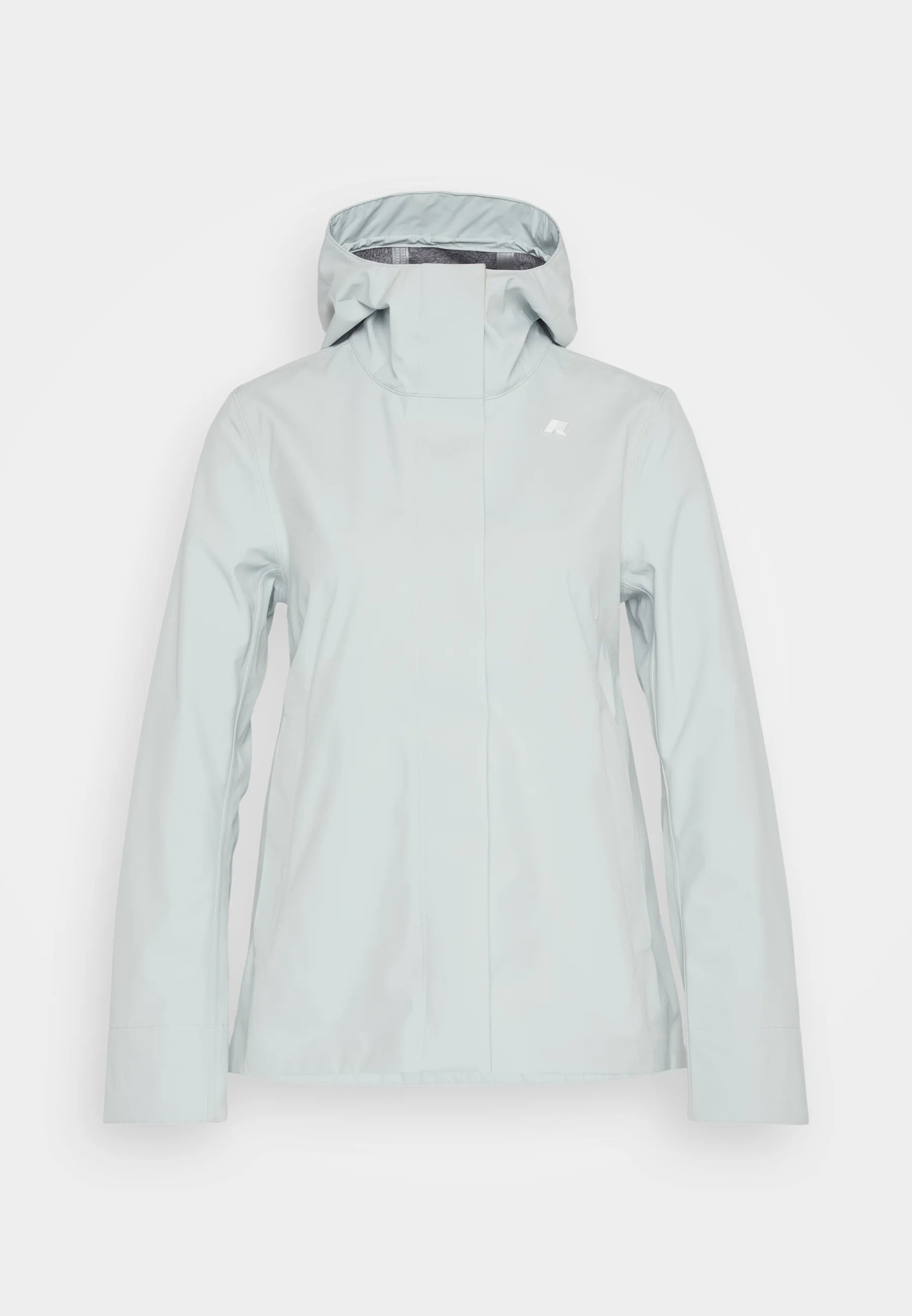 K-Way Femme Madalina Bonded Gris Sauge – Imperméable, Coupe-Vent, Respirant, Élégant | Manteau Mi-Saison