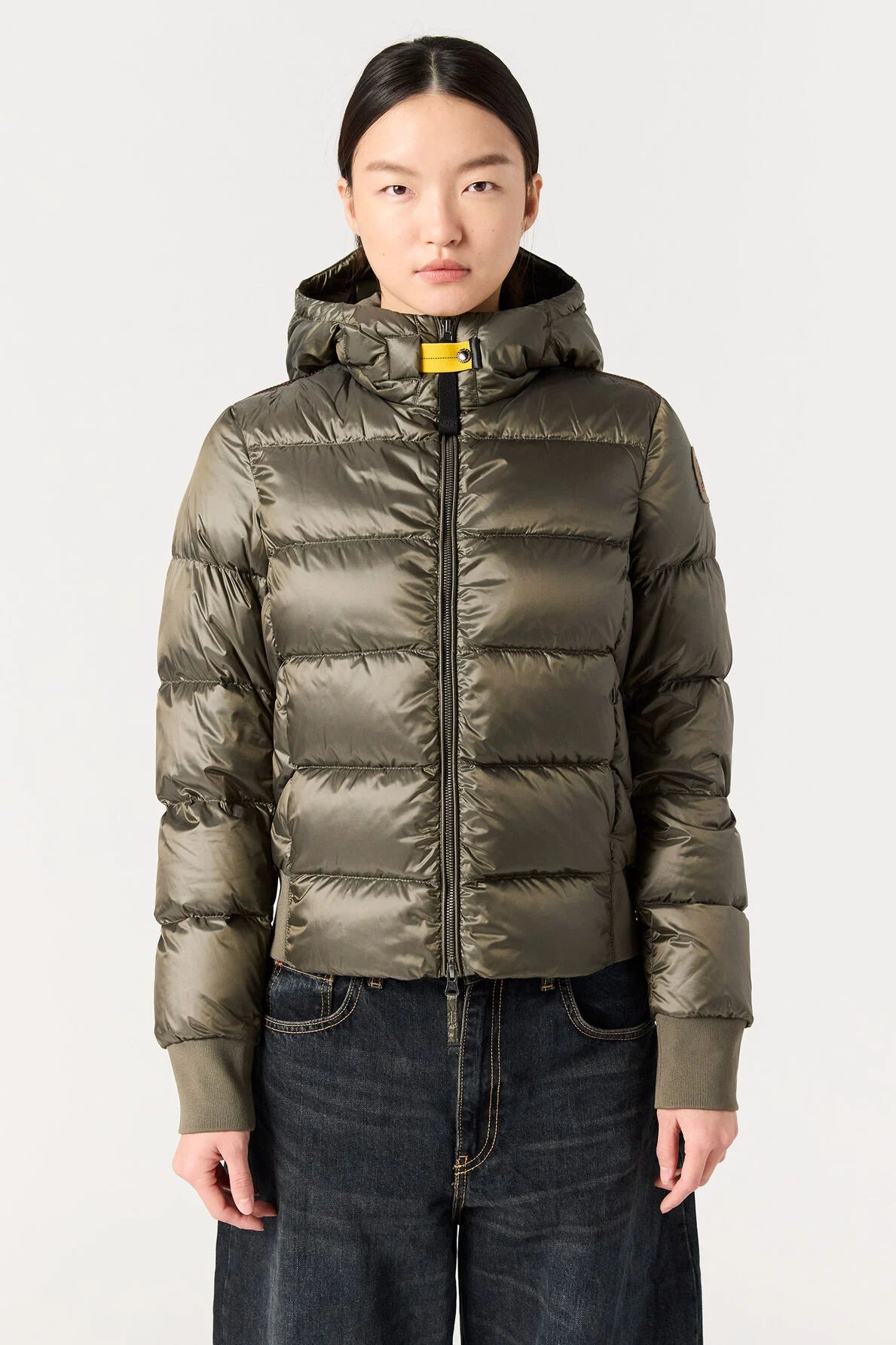 Doudoune Mariah vert olive Parajumpers femme — Puffer jacket chaude imperméable hiver, grand froid
