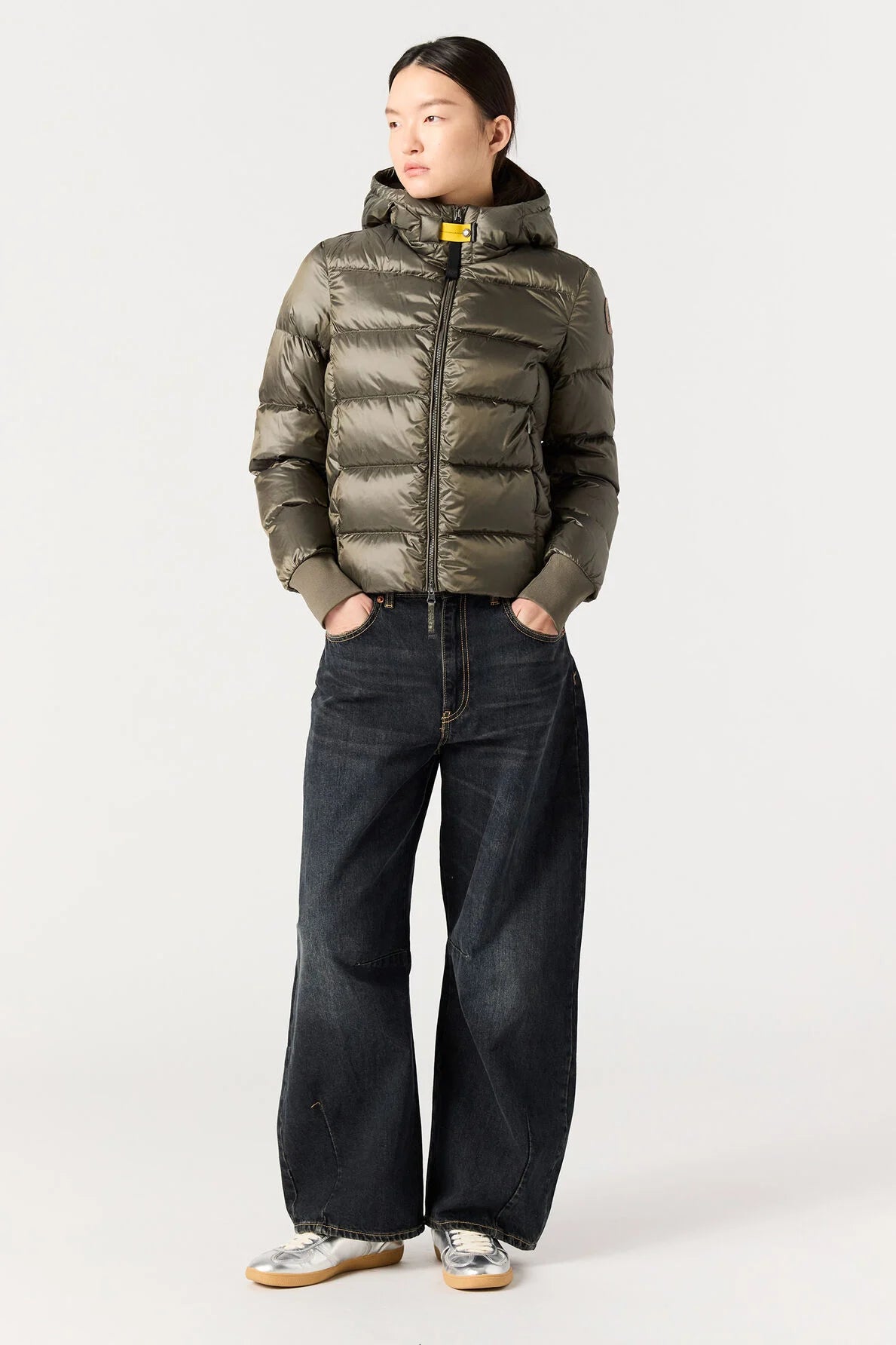 Doudoune Mariah vert olive Parajumpers femme — Puffer jacket chaude imperméable hiver, grand froid