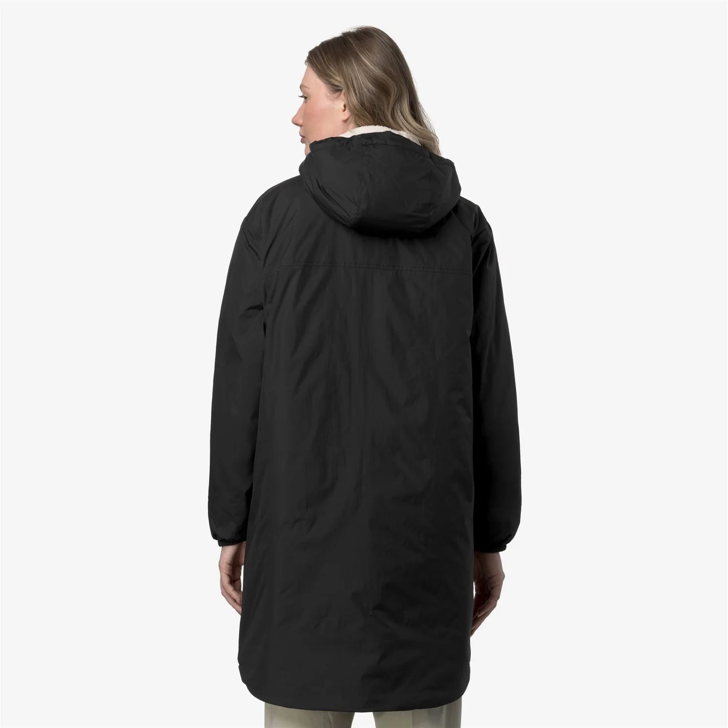 K-Way Le Vrai 4.0 Eiffel Orsetto Noir Mixte – Veste Imperméable à Capuche Chaude Unisexe Hiver