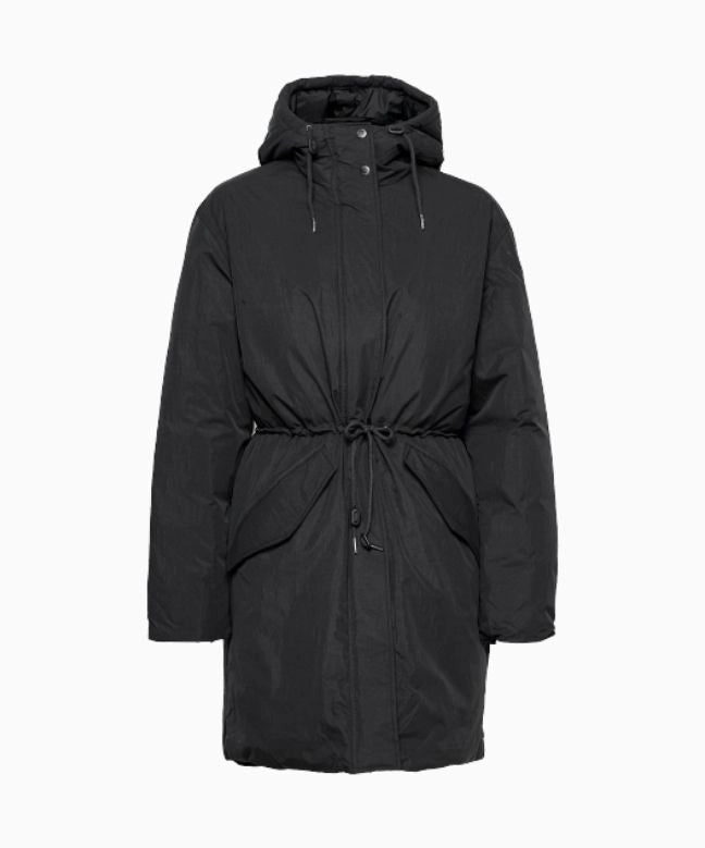 Parka Longue Samsoe & Samsoe Noire Femme - Doudoune Hiver Chaude