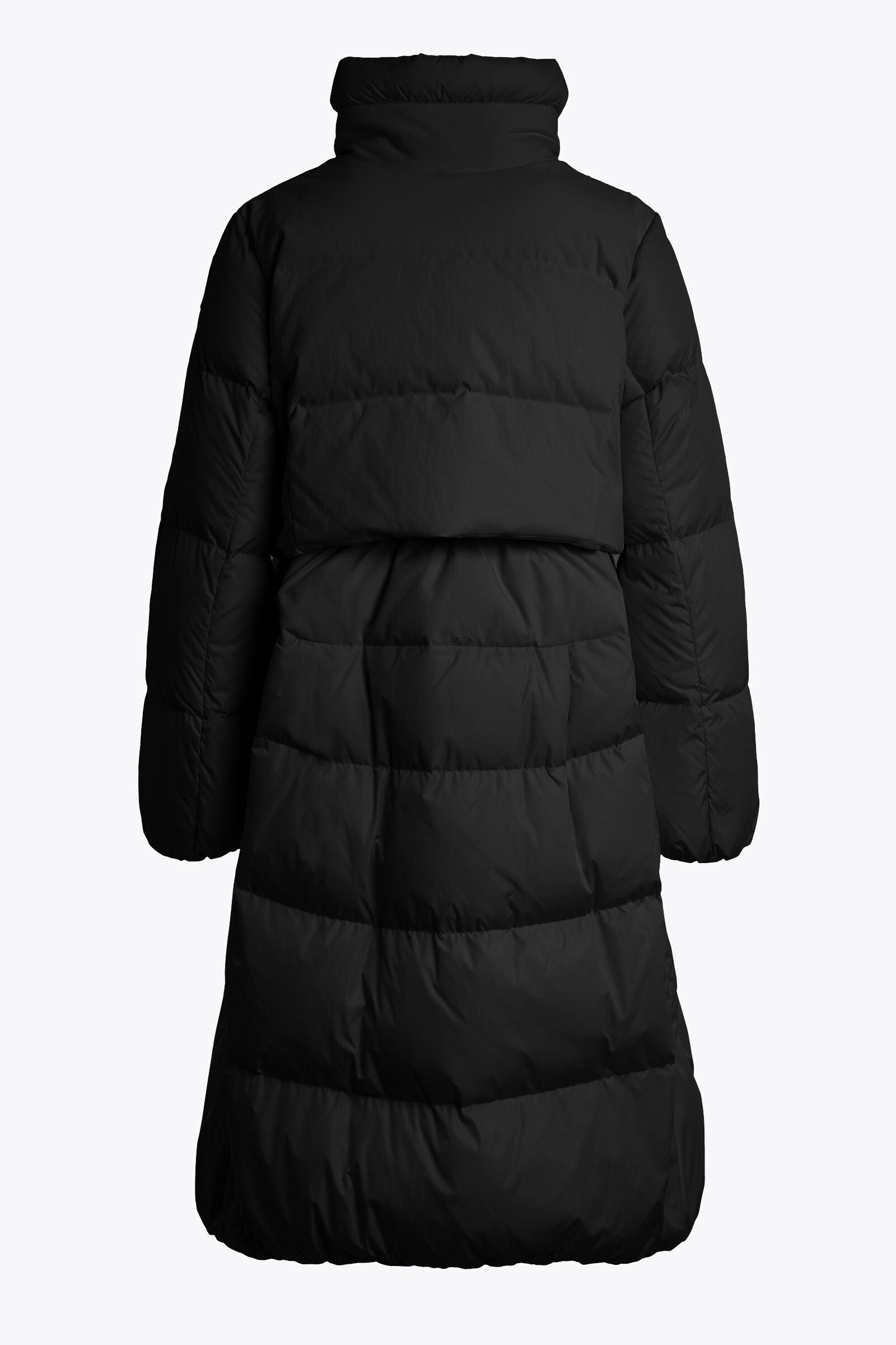 Parajumpers Eyma Femme – Doudoune Bi-Matière Noire, Isolation Hiver, Manteau Chaud et Léger