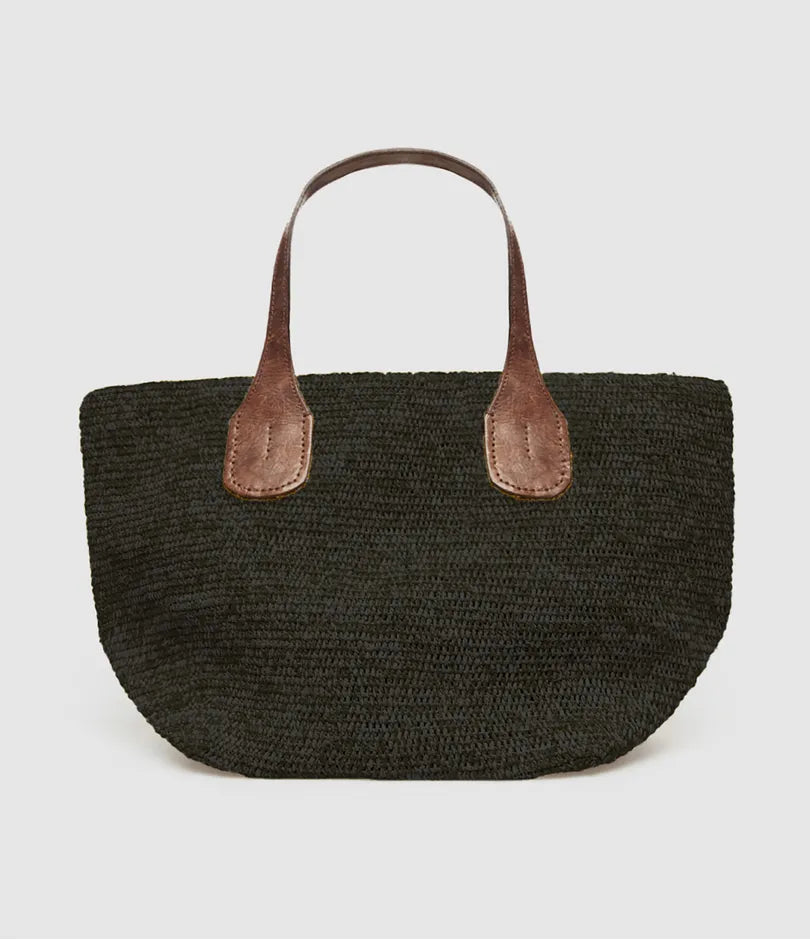 Sac Tokyo II raphia naturel - Cabas artisanal femme fait main Madagascar