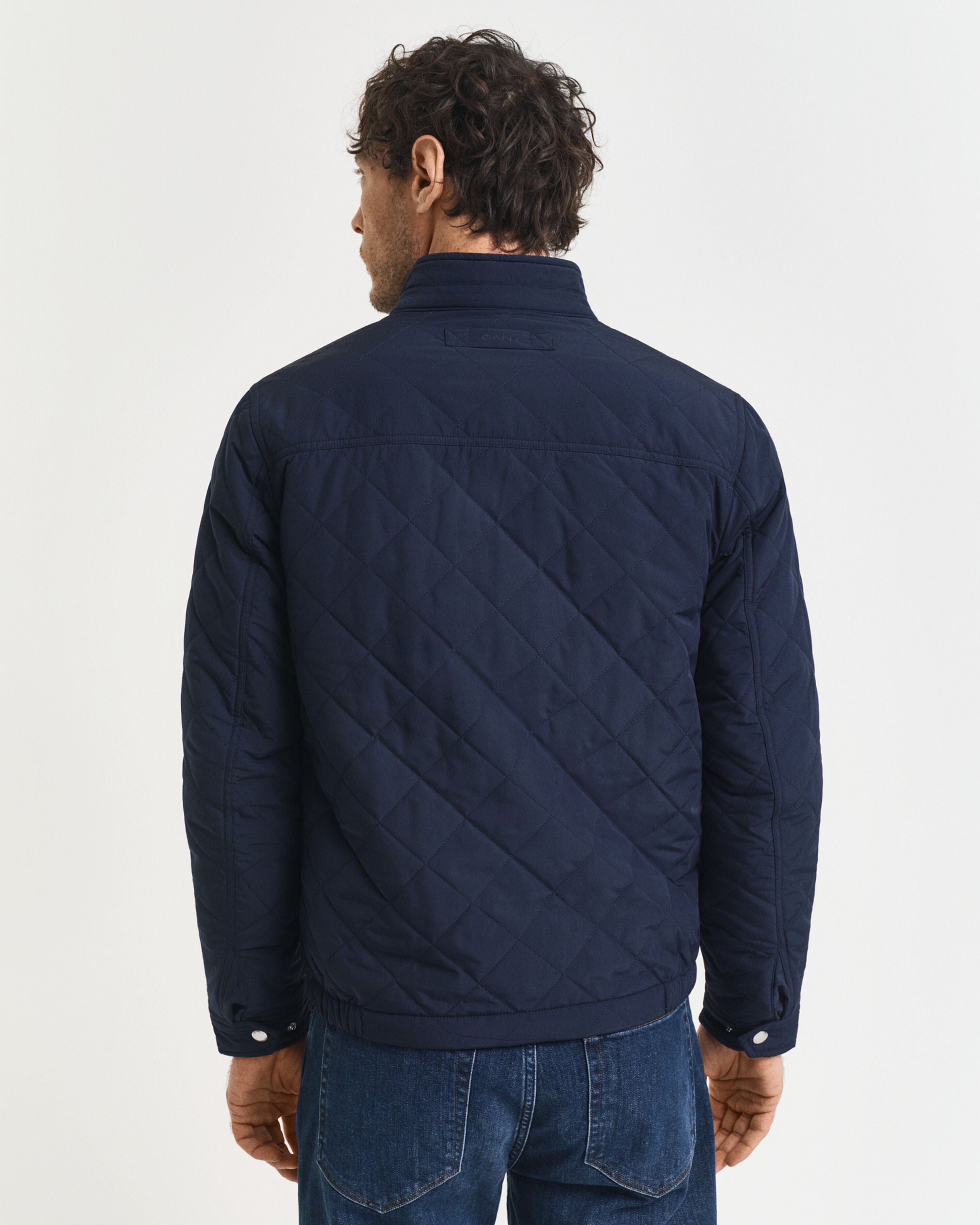 Veste matelassée homme bleu marine Gant | Quilted Windcheater | Vestes bomber hiver mi-saison