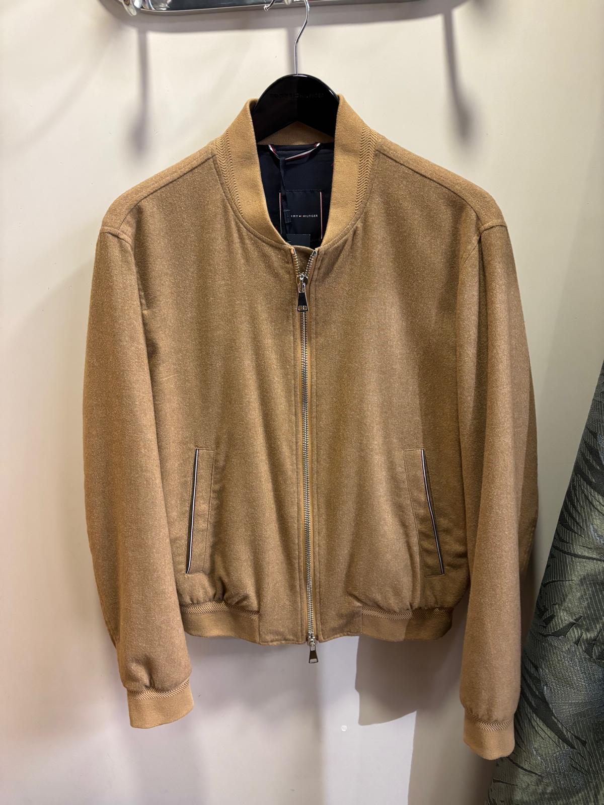 Veste Bombers en Lainage Homme Marron Brun – Tommy Hilfiger | Collection Automne Urbain Premium