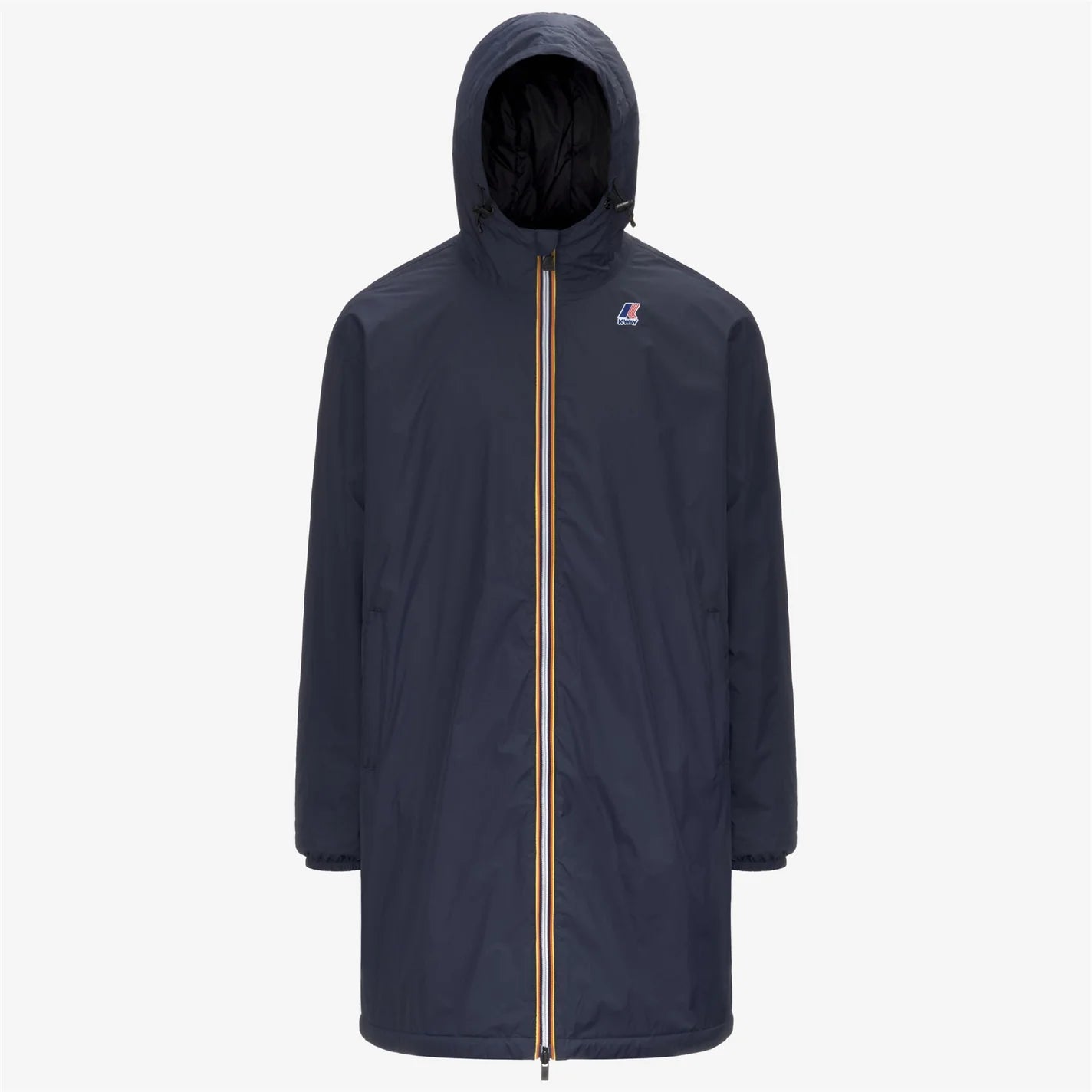 K-Way Le Vrai 4.0 Warm Eiffel Bleu Marine Mixte – Veste imperméable coupe-vent unisexe, Automne/Hiver