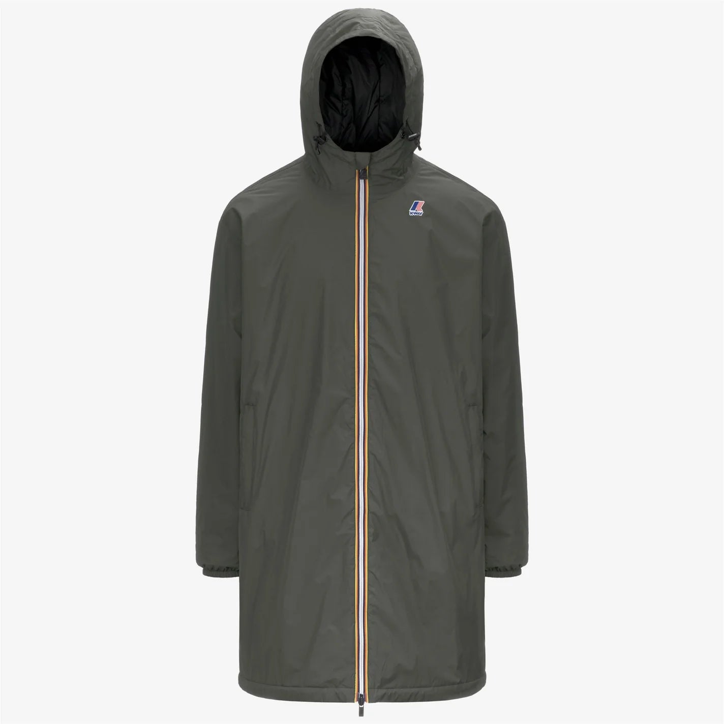 K-Way Le Vrai 4.0 Warm Eiffel Green Blackish Mixte – Veste imperméable coupe-vent unisexe, Automne/Hiver