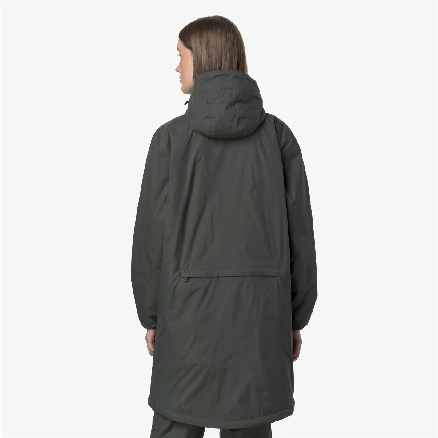 K-Way Le Vrai 4.0 Warm Eiffel Green Blackish Mixte – Veste imperméable coupe-vent unisexe, Automne/Hiver