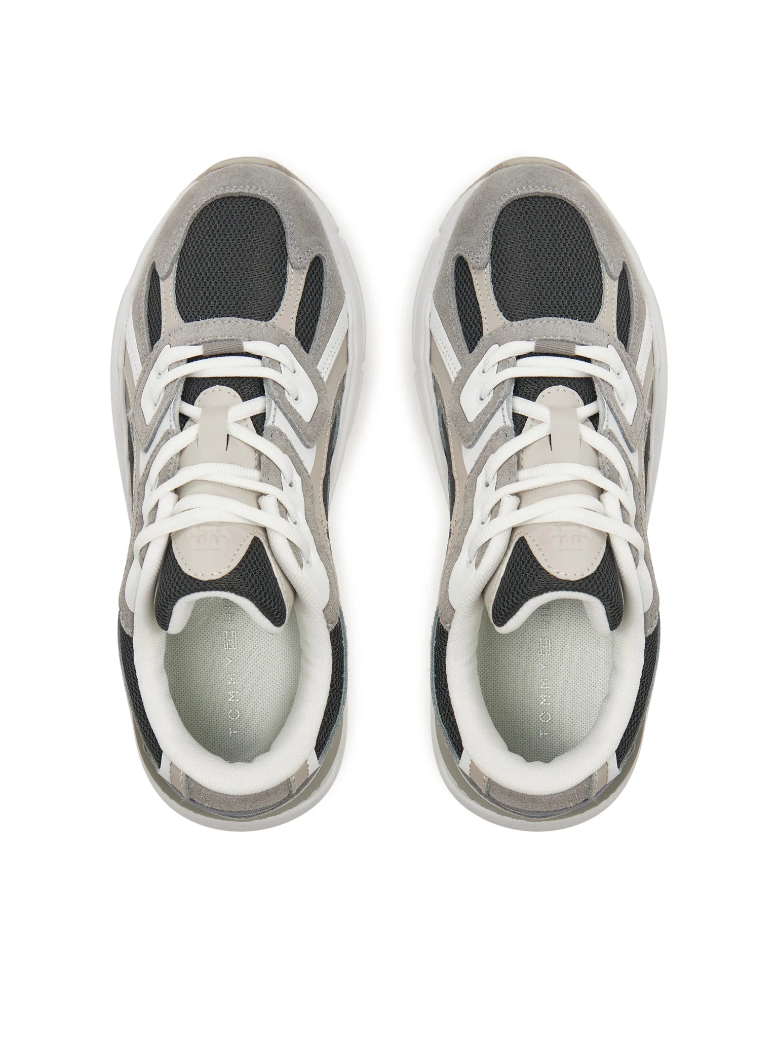 Baskets Femme Tommy Hilfiger Modern Rugged Runner Gris, Noir, Blanc – Chaussures tendance, confort et style
