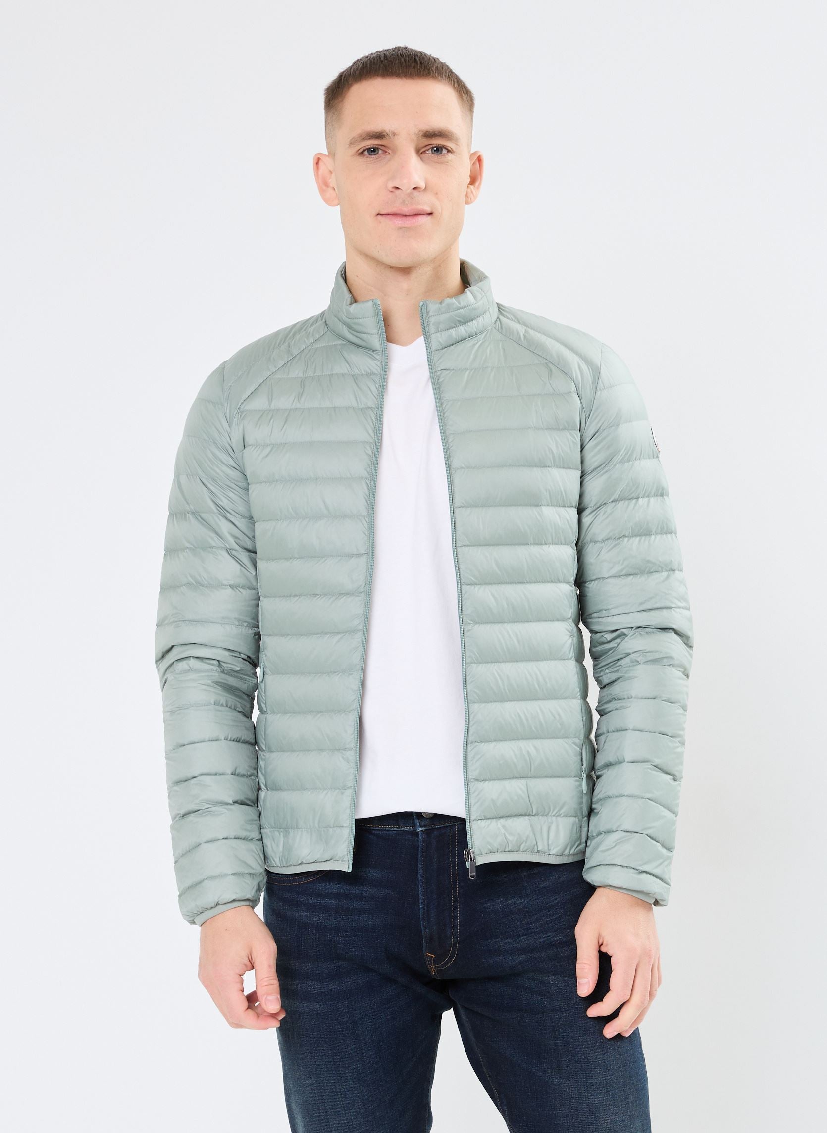 Jott Mat - Doudoune Légère Homme Vert Minéral | Veste Puffer Mi-Saison Confortable – Urban Chic