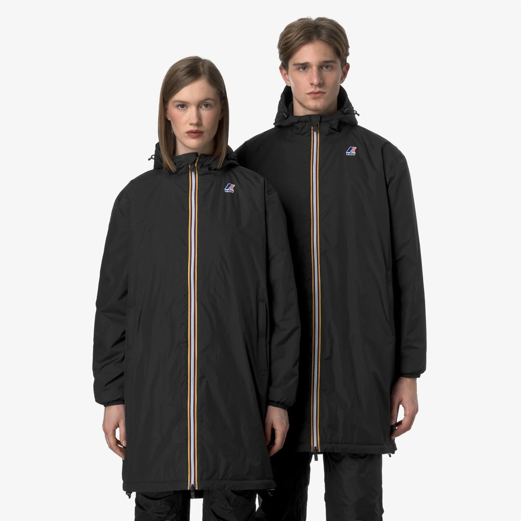 K-Way Le Vrai 3.0 Eiffel Warm Black Pure - Parka longue unisexe isolée