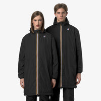 K-Way Le Vrai 3.0 Eiffel Warm Black Pure - Parka longue unisexe isolée