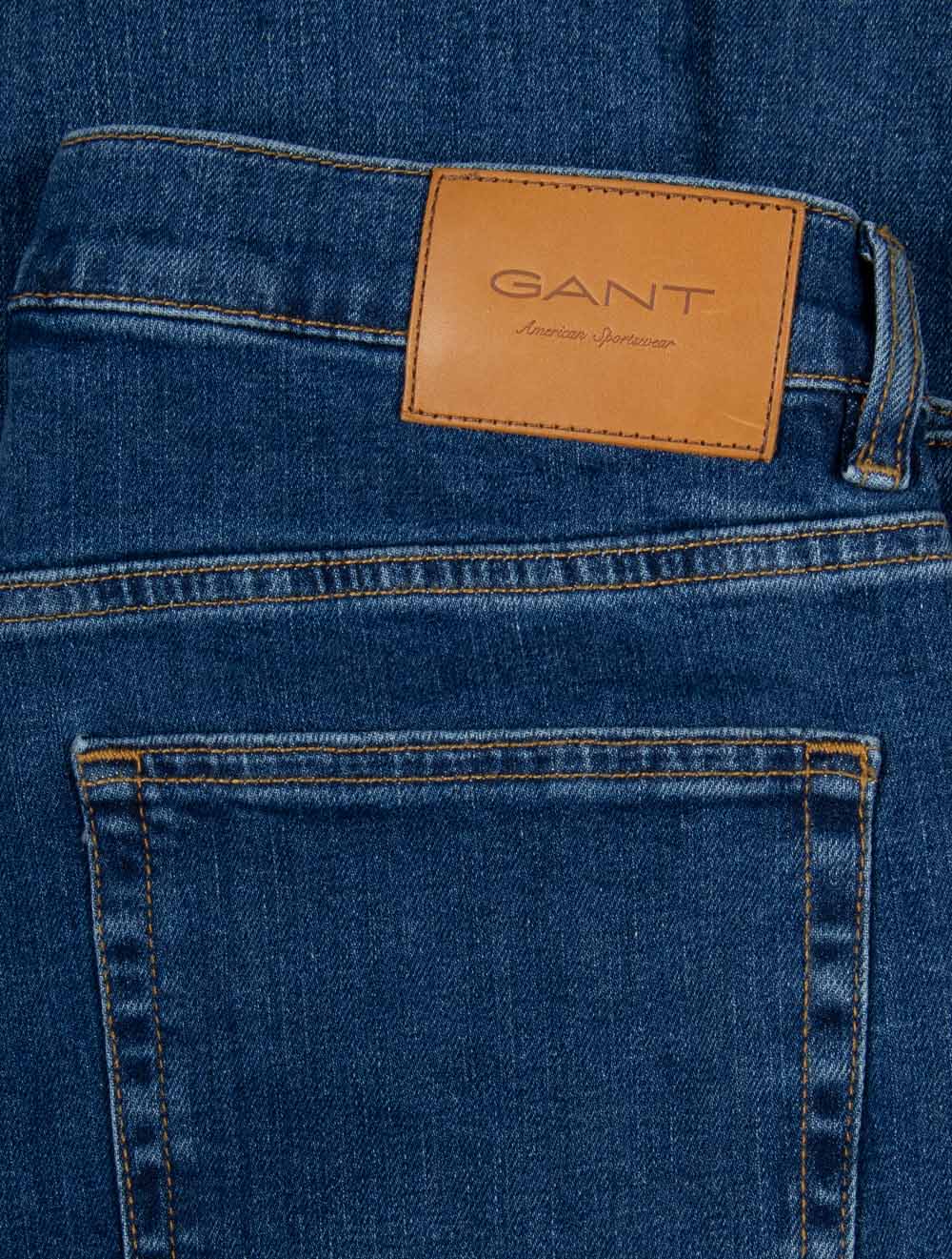 Jean slim clean wash bleu vintage homme coupe regular stretch – GANT