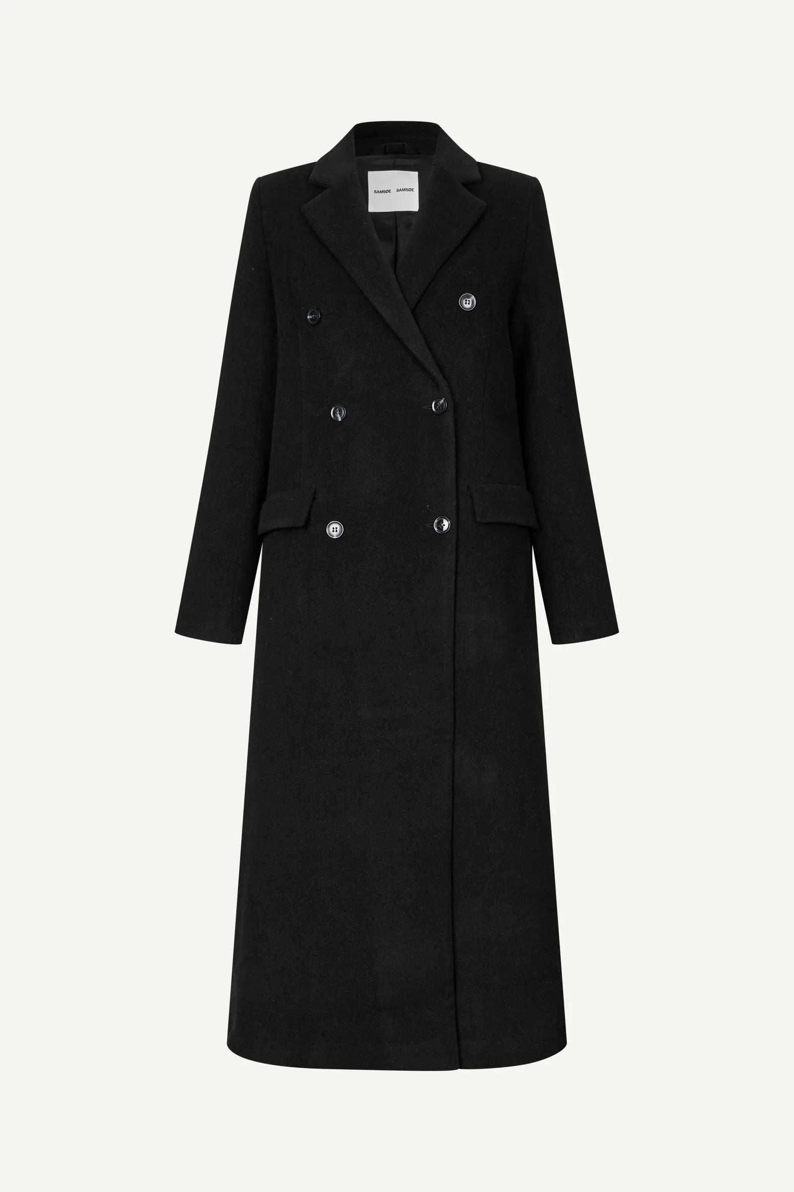 Manteau Falcon Noir Samsoe Samsoe Femme 