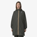 K-Way Le Vrai 3.0 Eiffel Green Blackish- Veste longue unisexe paquetable
