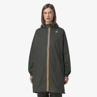K-Way Le Vrai 3.0 Eiffel Green Blackish- Veste longue unisexe paquetable