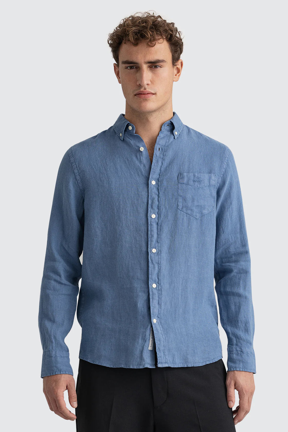 Chemise en lin teinté homme – légère et respirante – plusieurs coloris – Gant