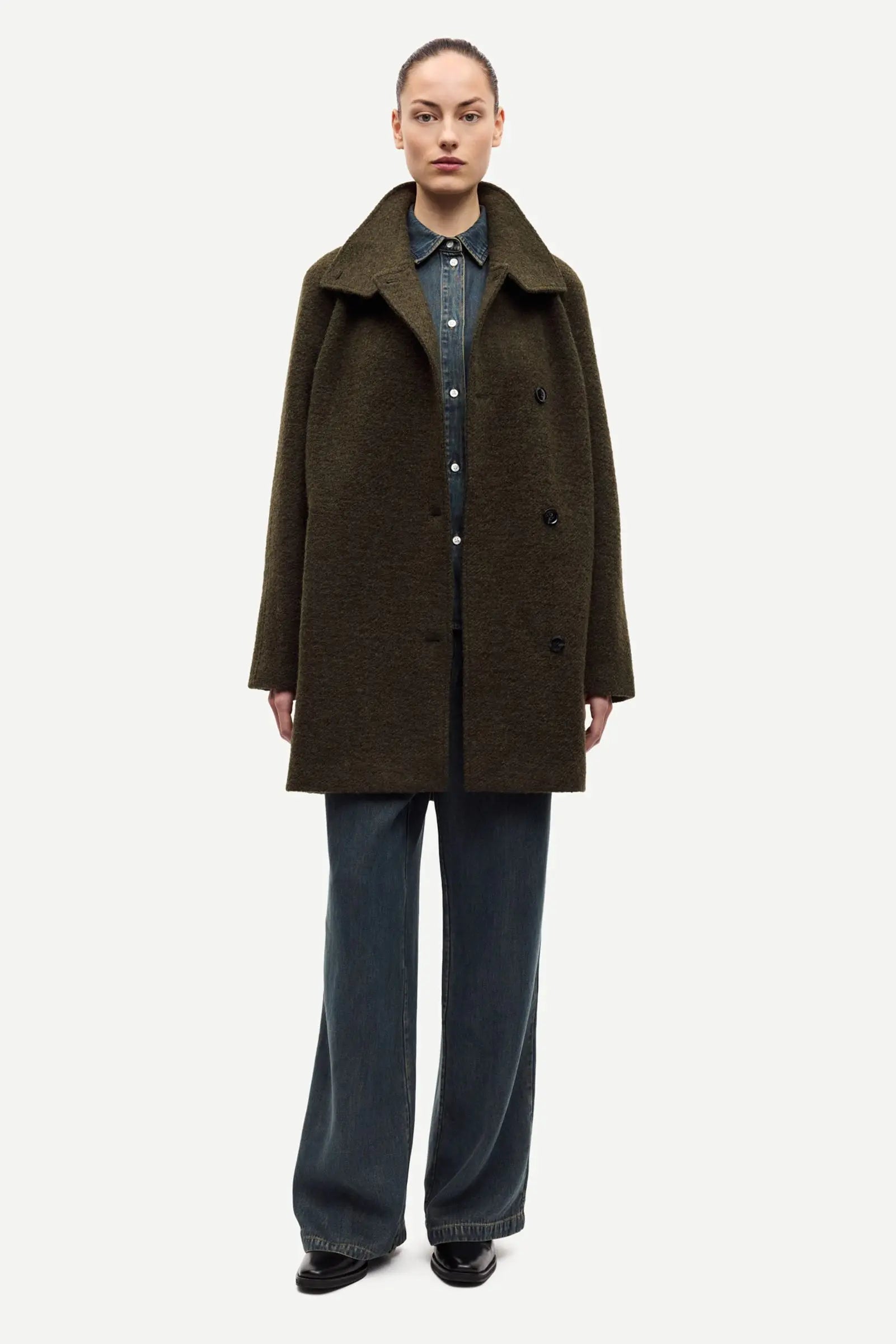 Manteau SAHANNE Vert fôret Samsoe Samsoe Femme 