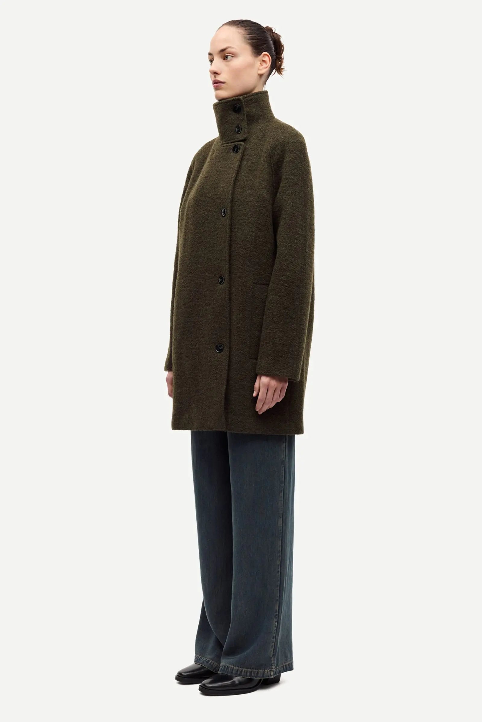 Manteau SAHANNE Vert fôret Samsoe Samsoe Femme 
