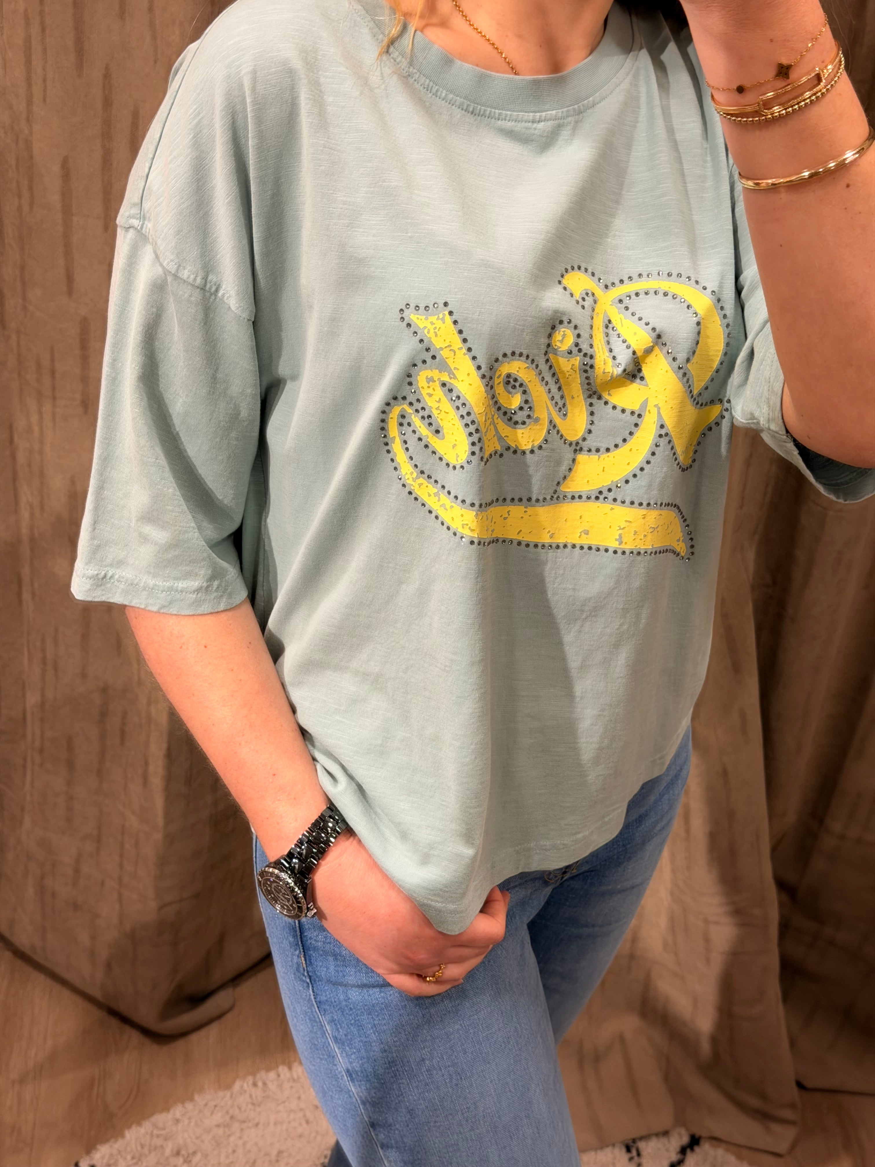 T-shirt oversize TAMARA "Rich3 en coton - Coupe boyfriend tendance - ONE TEE