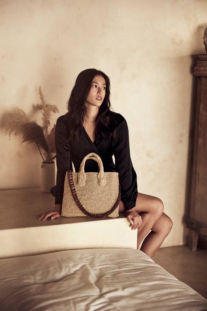 Sac Rary raphia naturel - Sac artisanal femme fait main Madagascar