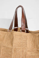 Cabas Miray oversize raphia naturel - Grand cabas artisanal femme fait main Madagascar