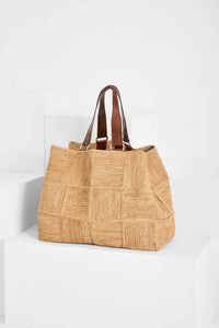 Cabas Miray oversize raphia naturel - Grand cabas artisanal femme fait main Madagascar