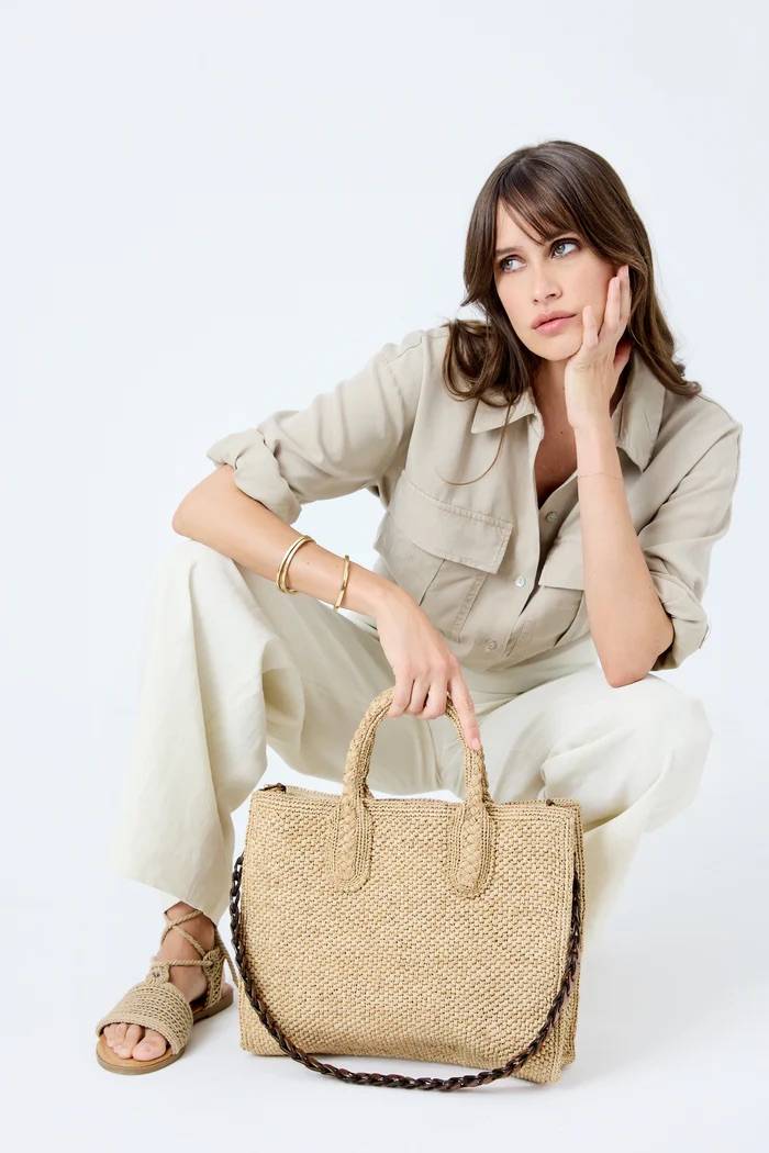 Sac Rary raphia naturel - Sac artisanal femme fait main Madagascar