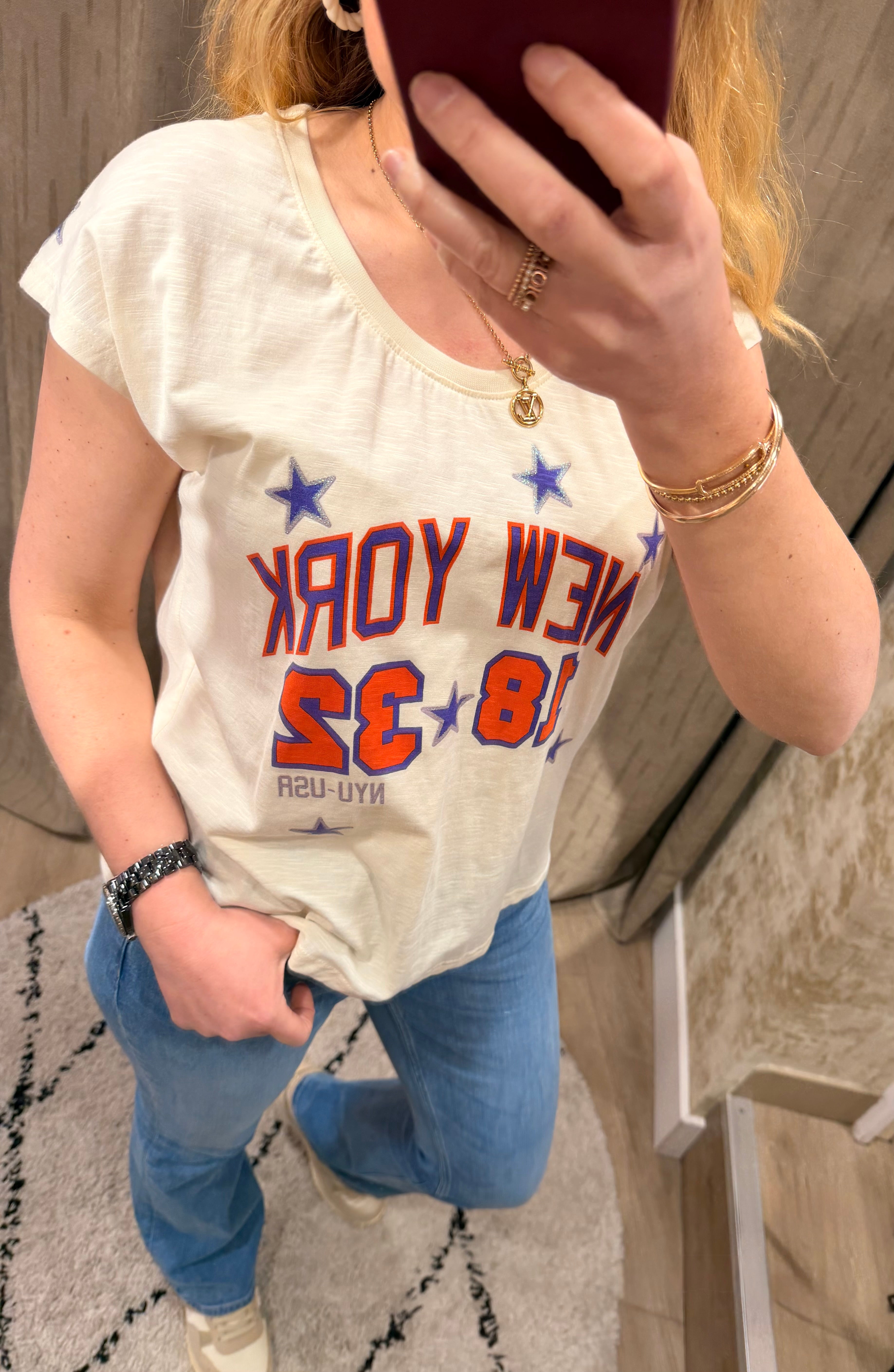 T-shirt Albert en coton femme - coupe confortable et intemporelle - ONE TEE