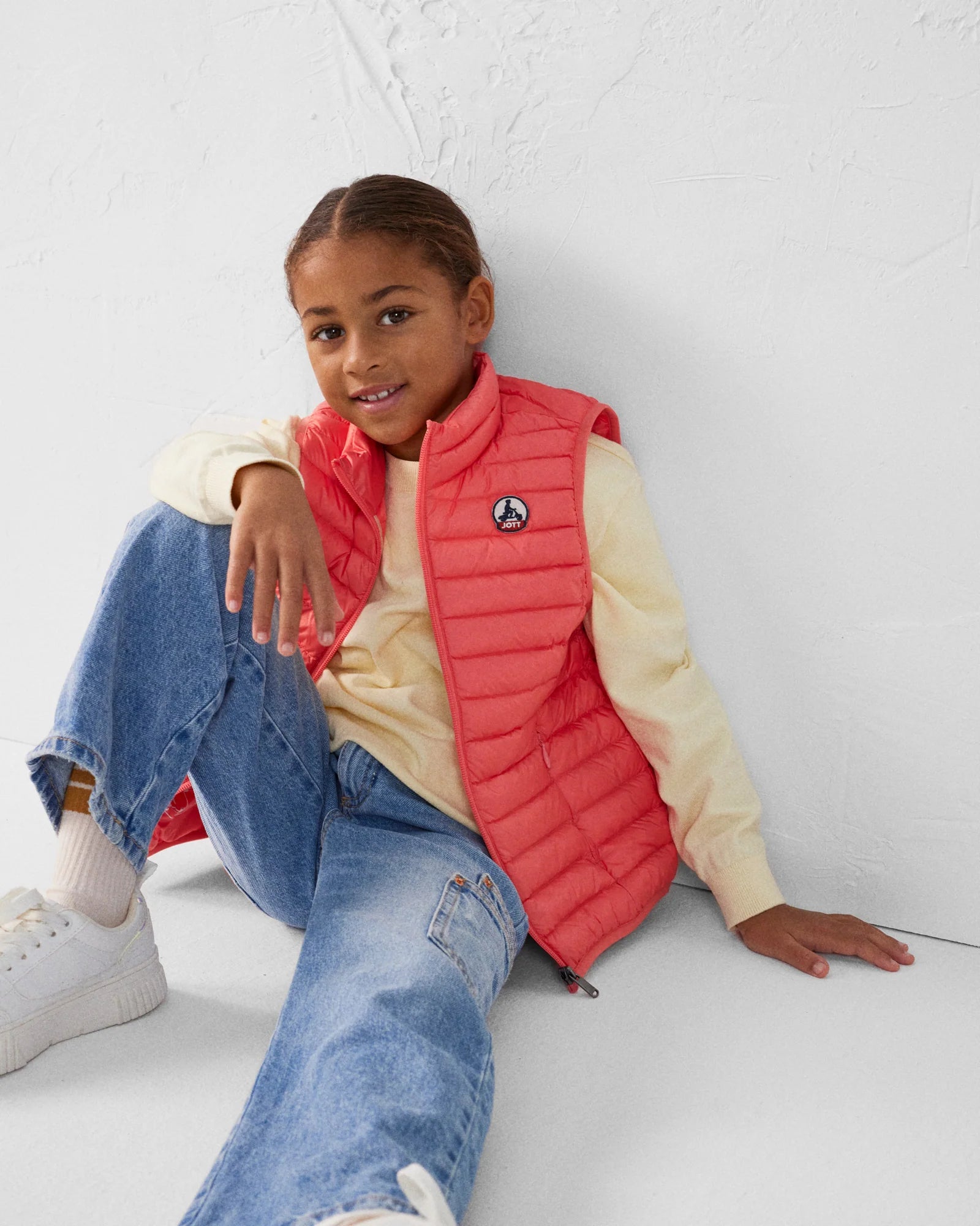 Doudoune Zoe rouge - Doudoune sans manches enfant