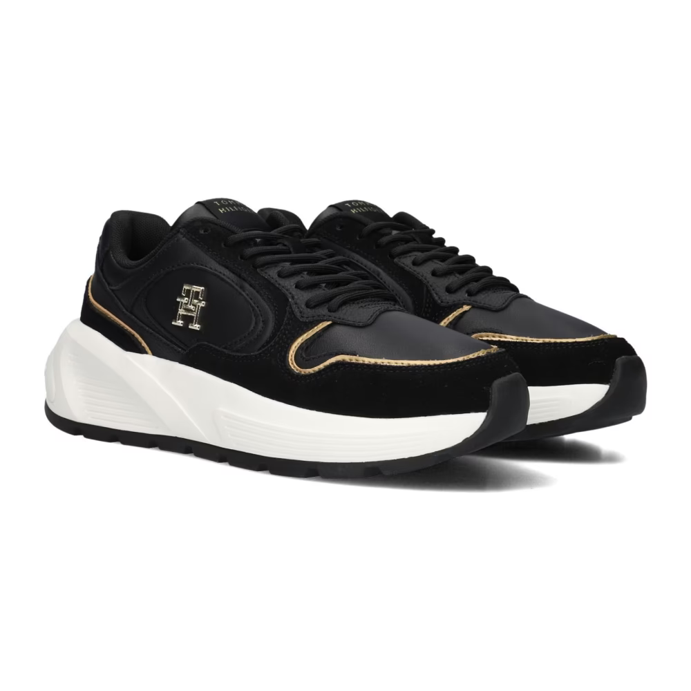 Basket noire femme Tommy Hilfiger Chunky Fashion Runner – Sneakers confortables tendance 2025