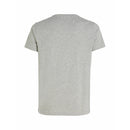 Tee-Shirt Homme Tommy Hilfiger Gris Col Rond – Coton Confort Logo Discret