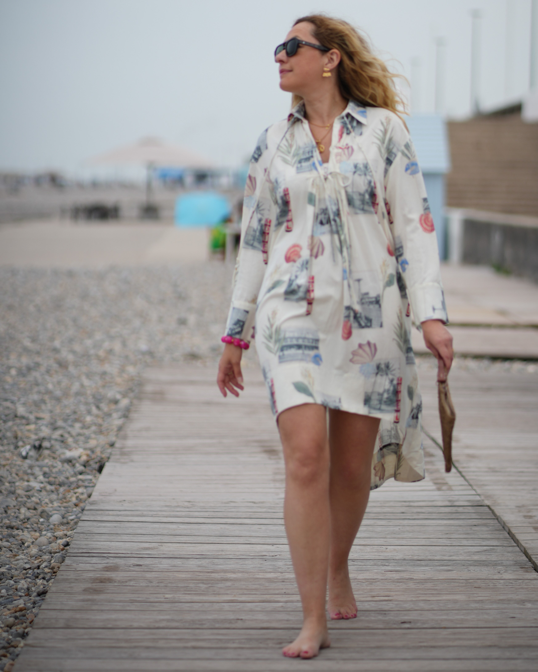 Robe Tunique Maera Motel Dream Écrue Bord de Mer – Adoré Paris