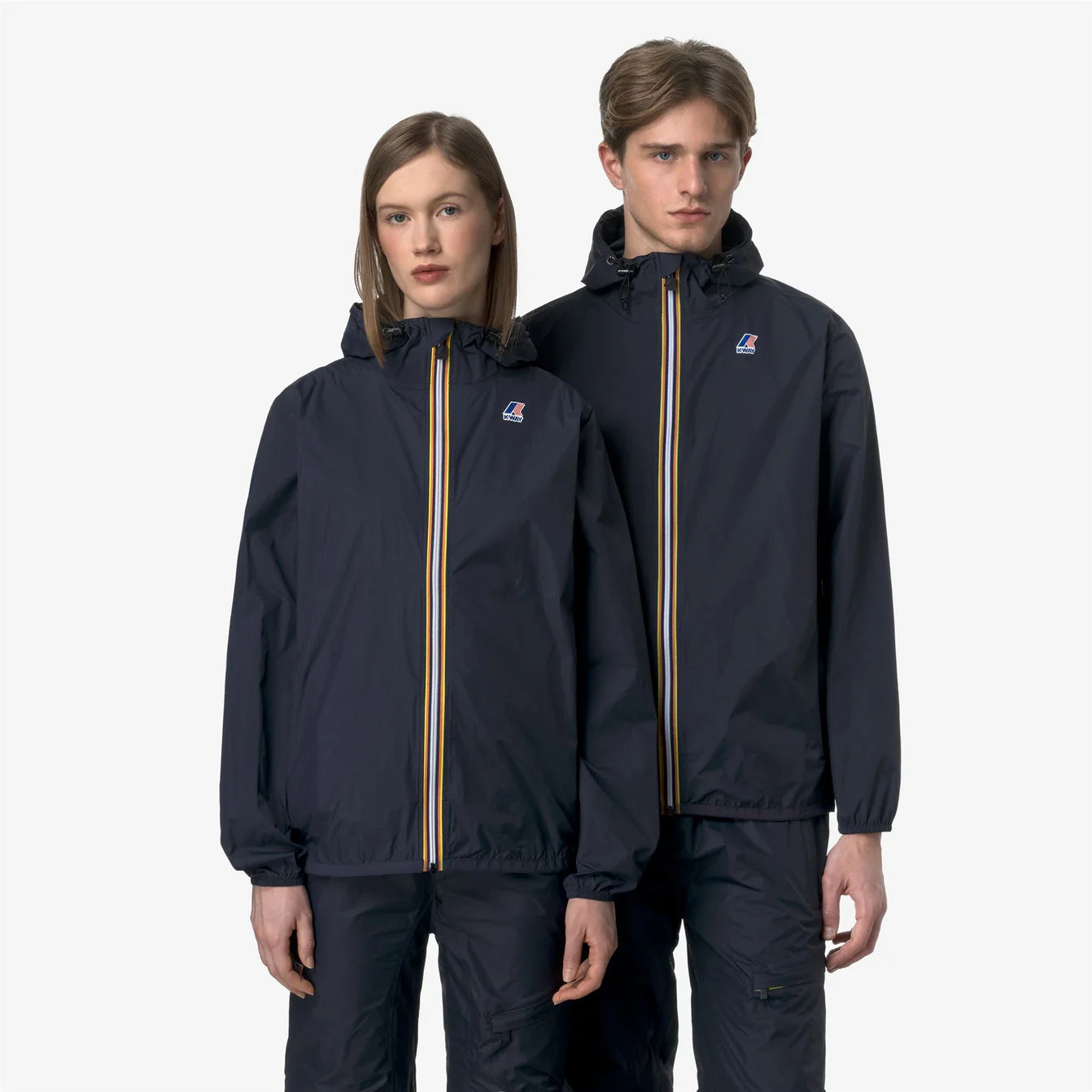 K-Way Le Vrai Claude 4.0 Imperméable Mixte Bleu Marine – Veste Coupe-Vent Homme/Femme