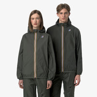 Veste imperméable K-Way Le Vrai Claude 4.0 Kaki mixte – Respirant et coupe-vent
